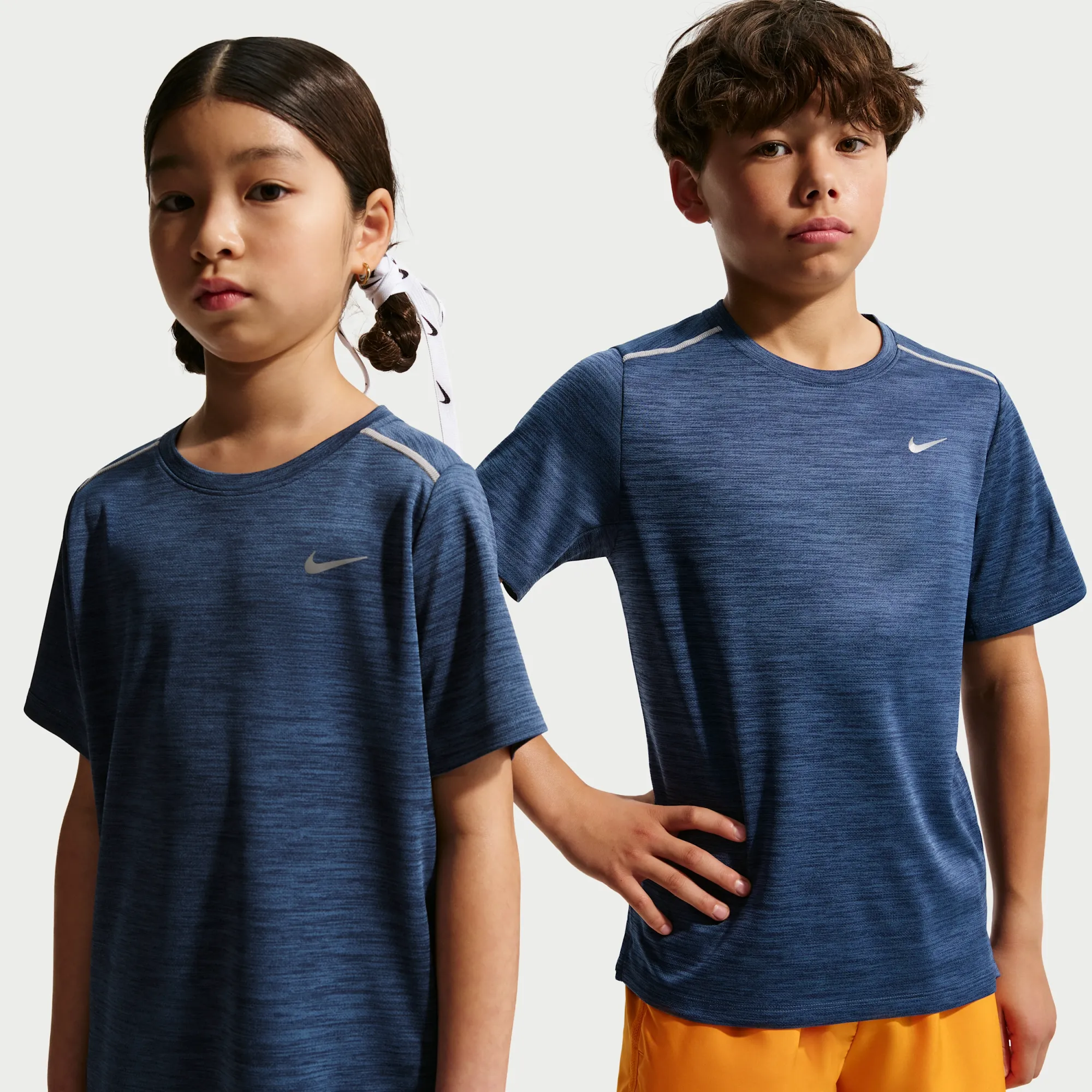 Nike Miler Older Kids' Dri-FIT Short-Sleeve Top - Blue