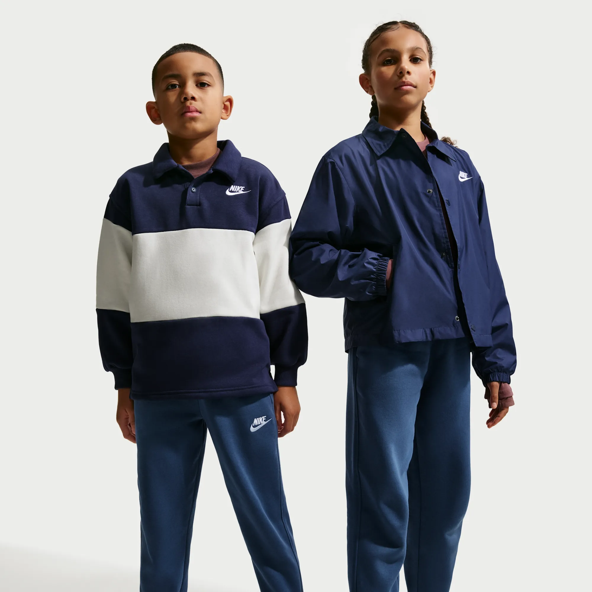 Nike Club Fleece Older Kids' Joggers - Blue - Fleece