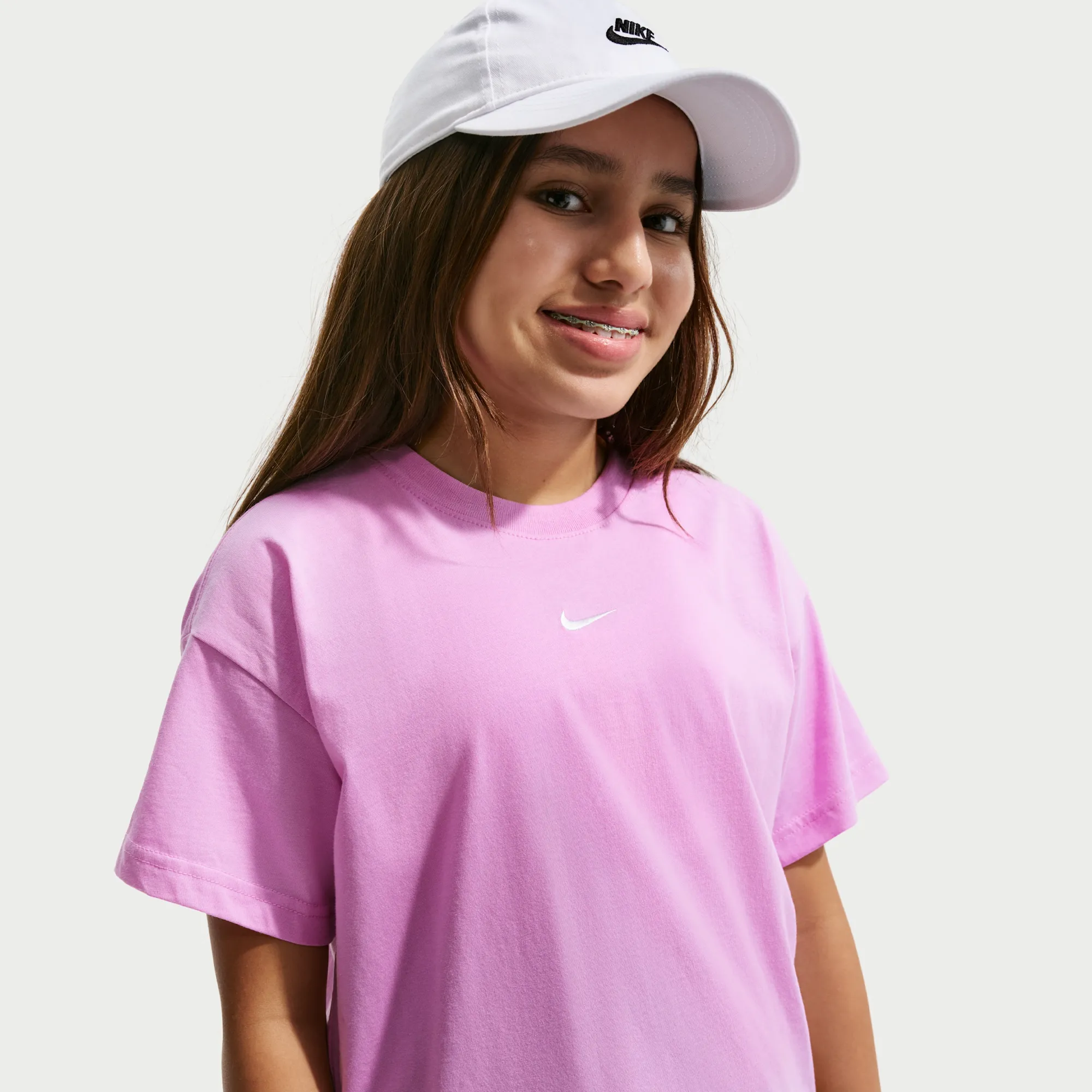 Nike Essential Older Kids' (Girls') T-Shirt - Purple