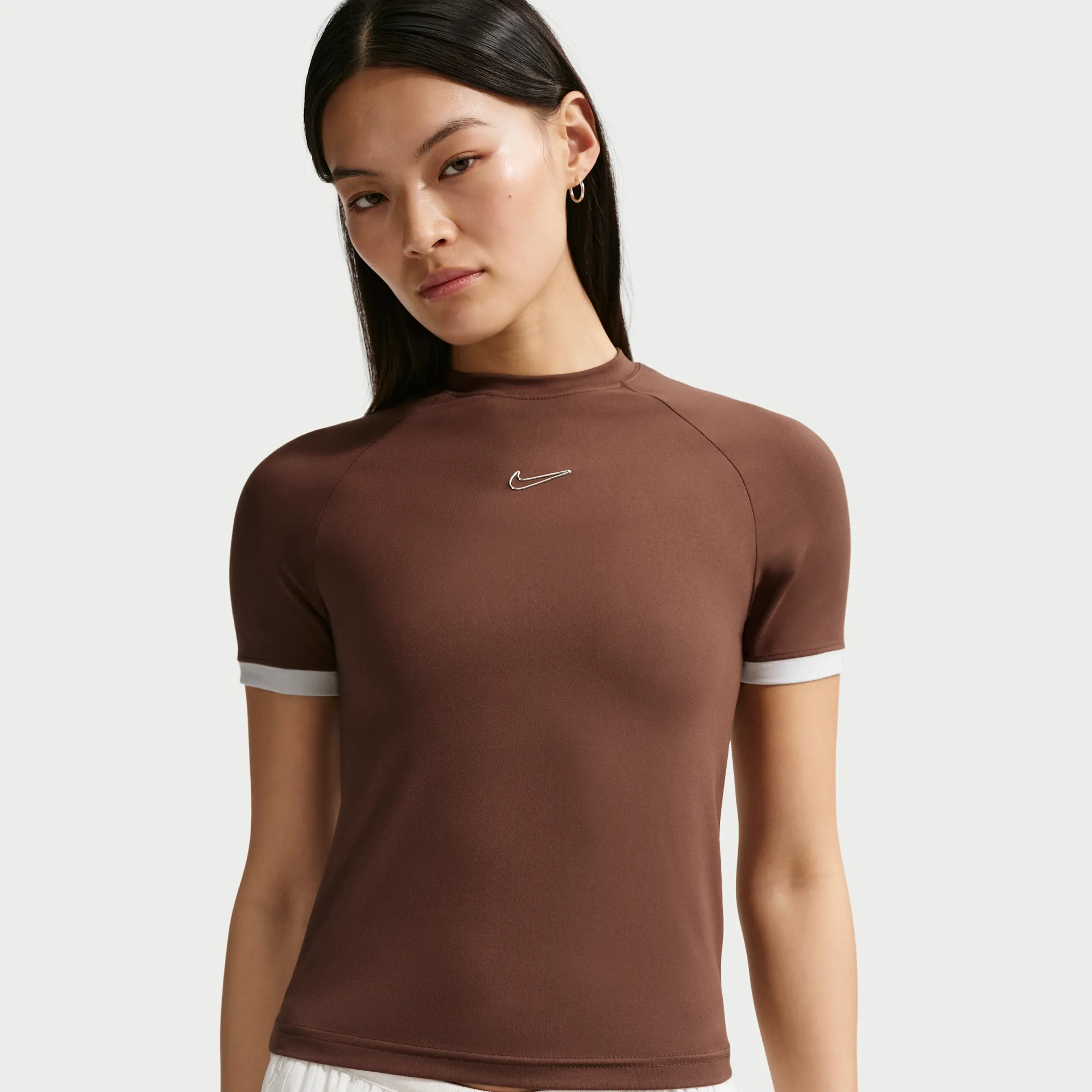 Nike Women's Slim Short-Sleeve Top - Brown