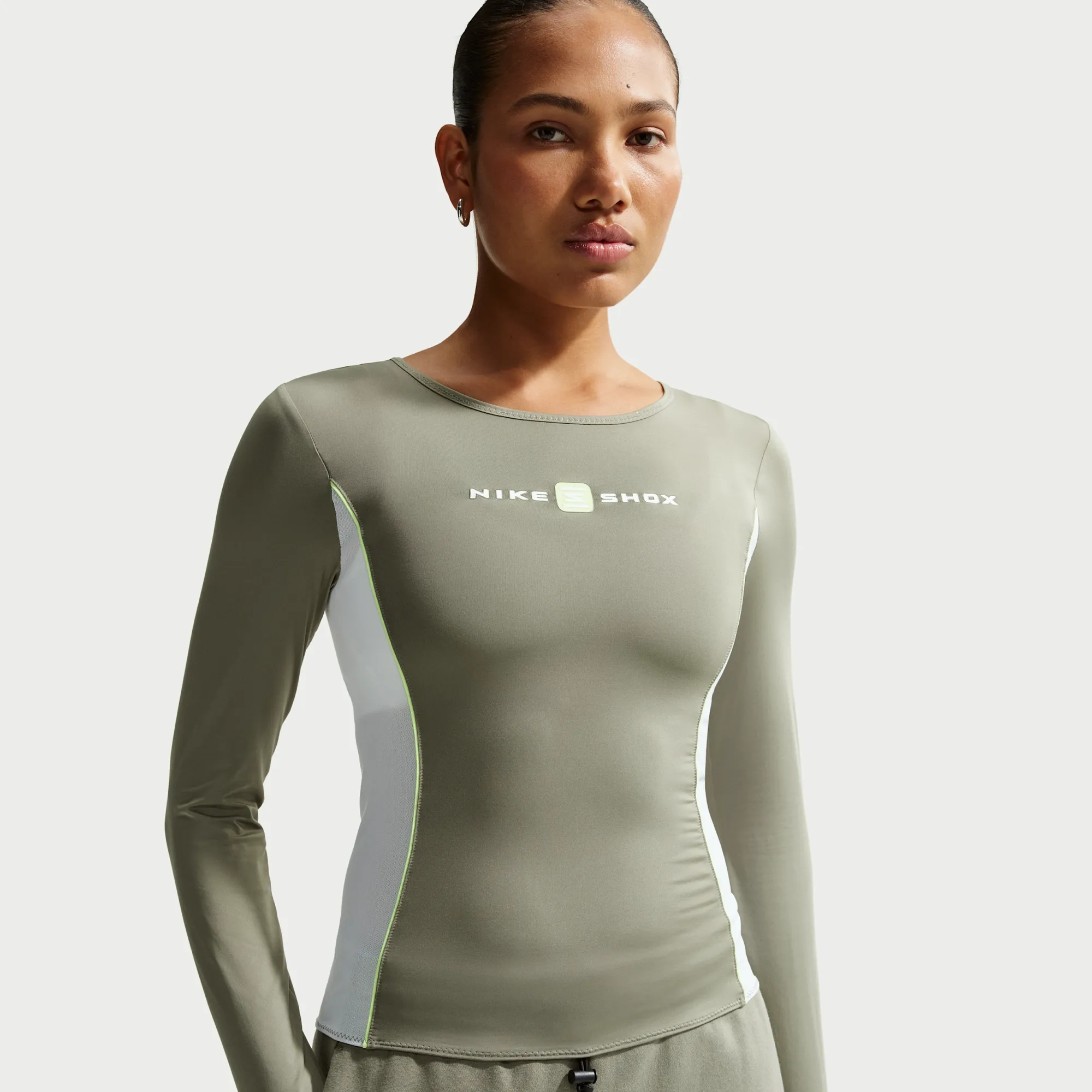 Nike Shox Women's Long-Sleeve Top - Grey