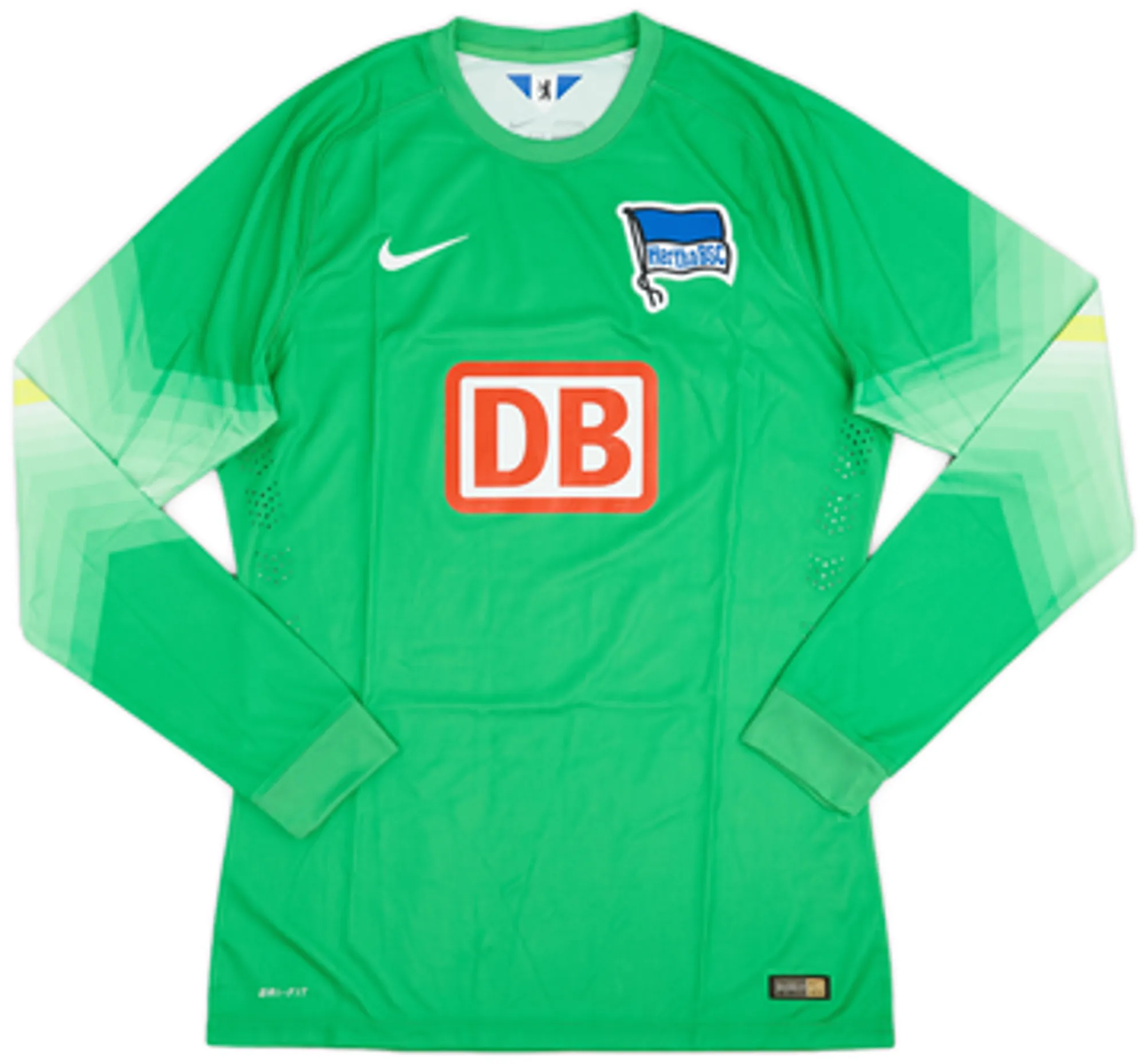 2014-15 Hertha Berlin Player Issue GK Shirt - 7/10 - (L)
