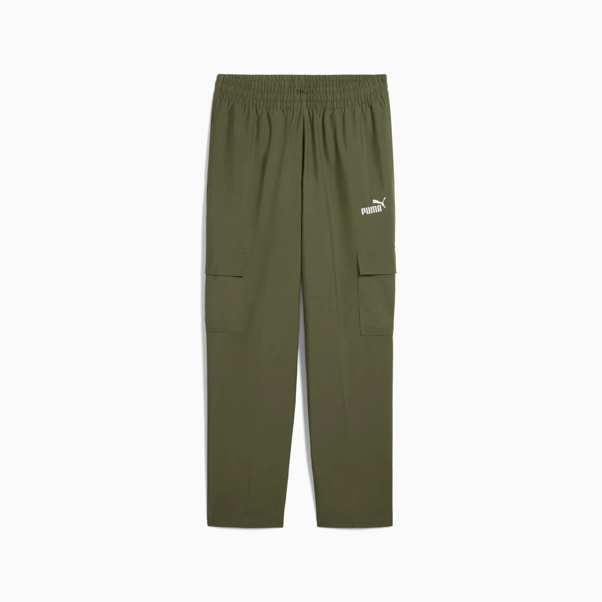 PUMA Essentials No. 1 Logo Woven Cargo Pants Men, Loden Green, size 3XL