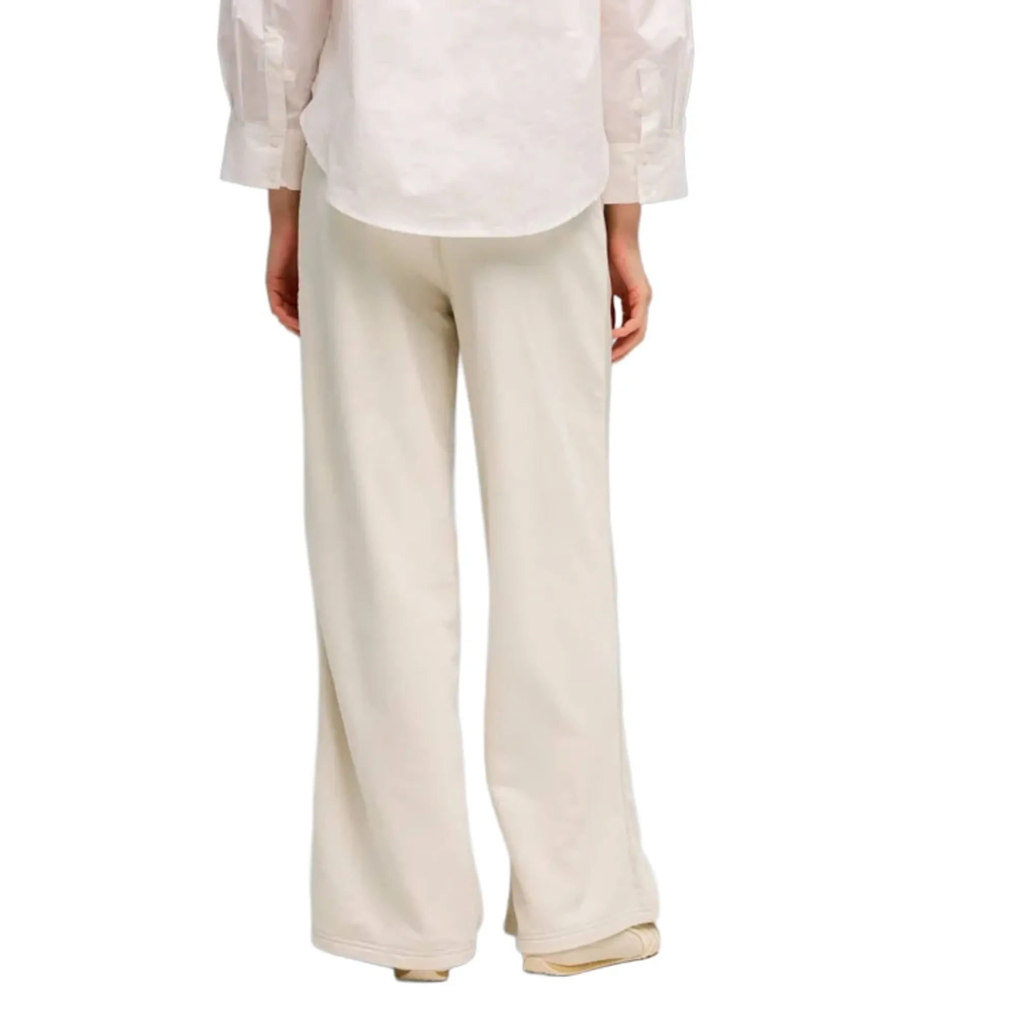 PUMA Her High-Waist Wide-Leg Pants Women, Alpine Snow, size Large