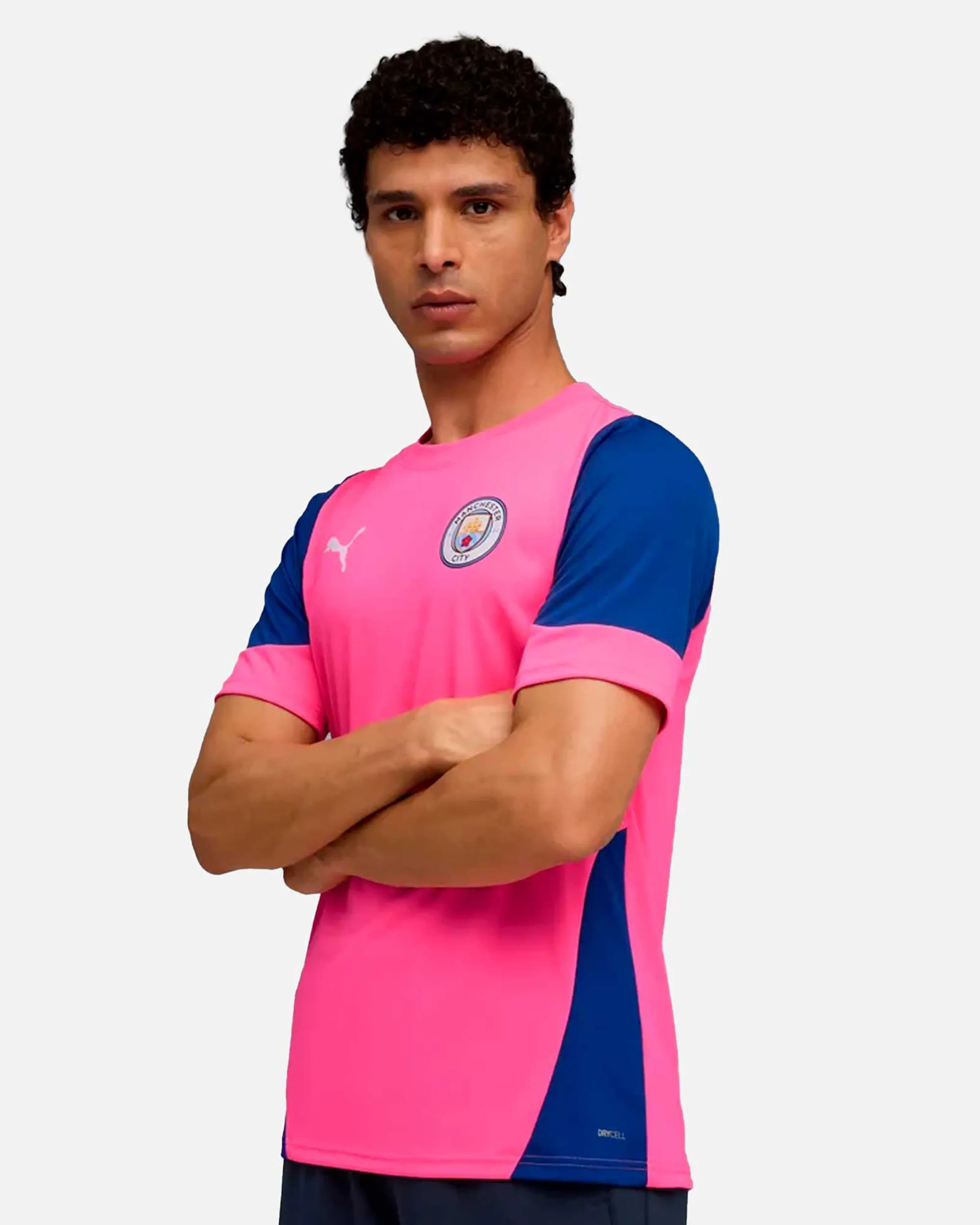 PUMA Manchester City Training Jersey Men, Pink Pes/Vivid Blue, size 3XL