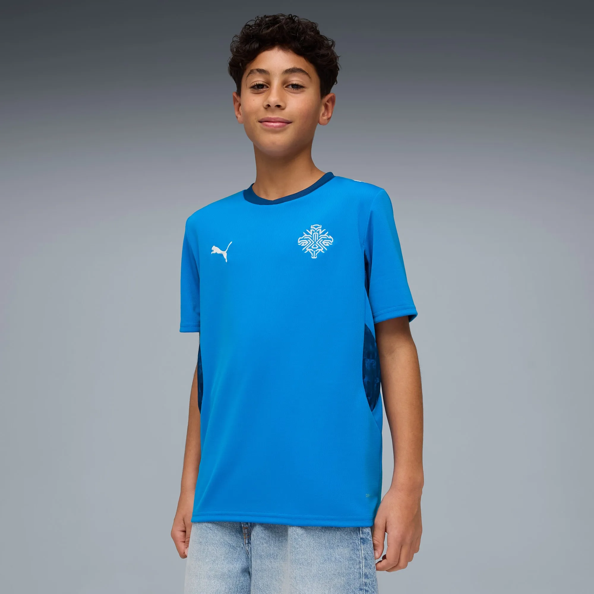 PUMA Iceland Home Jersey Youth, Royal Blue, size 11-12 Youth