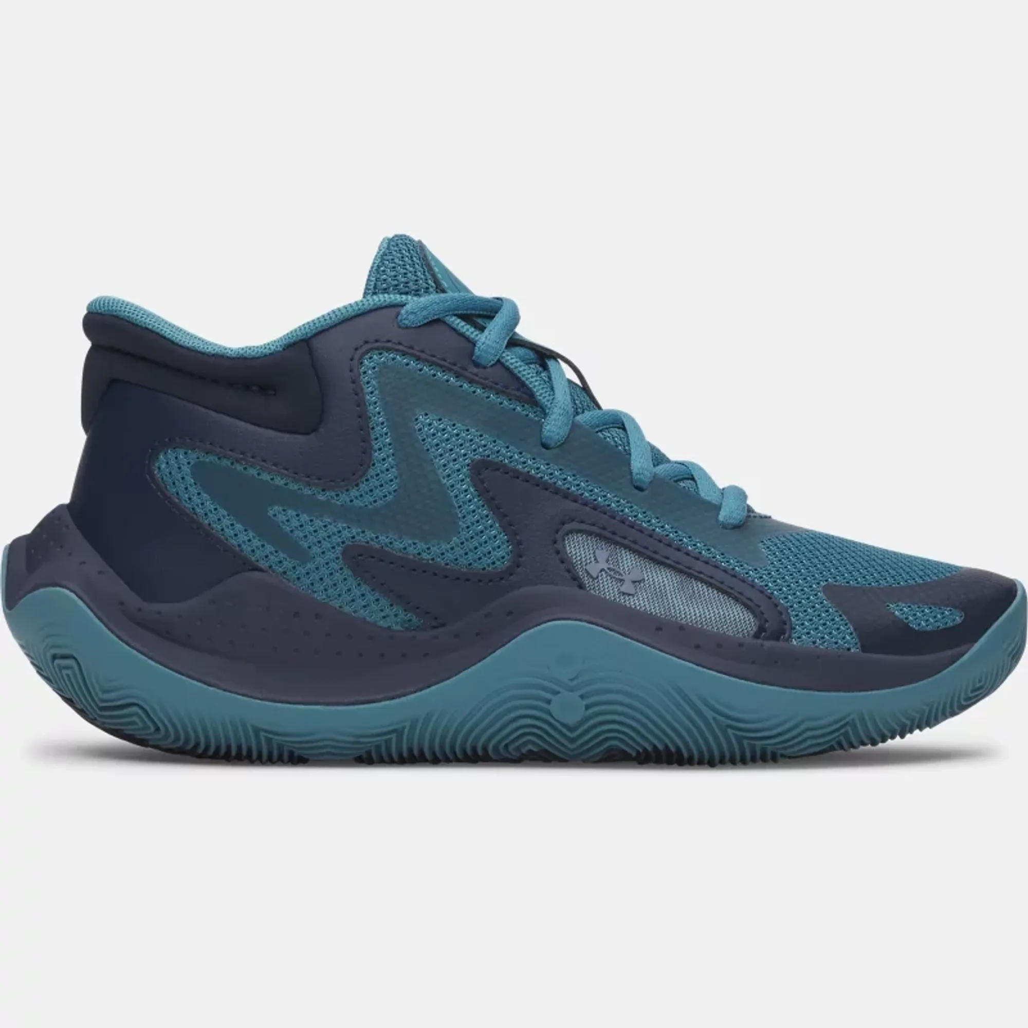 Under Armour  Jet '25 Grade School Basketball Shoes Boundless Blue / Academy / Metallic Gravel 3.5
