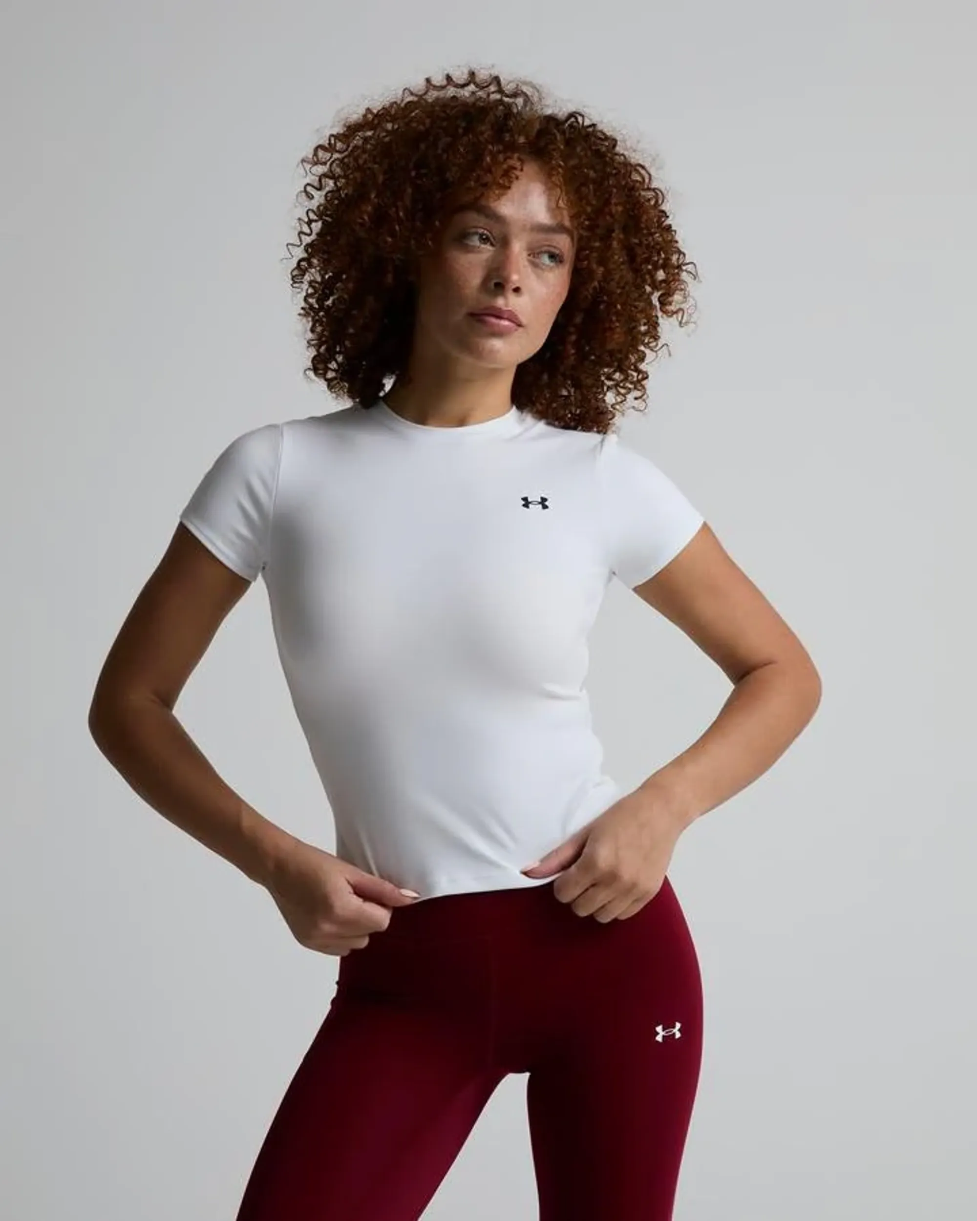 Under Armour  Motion EMEA Women's Fitted Short Sleeve White / Black XS