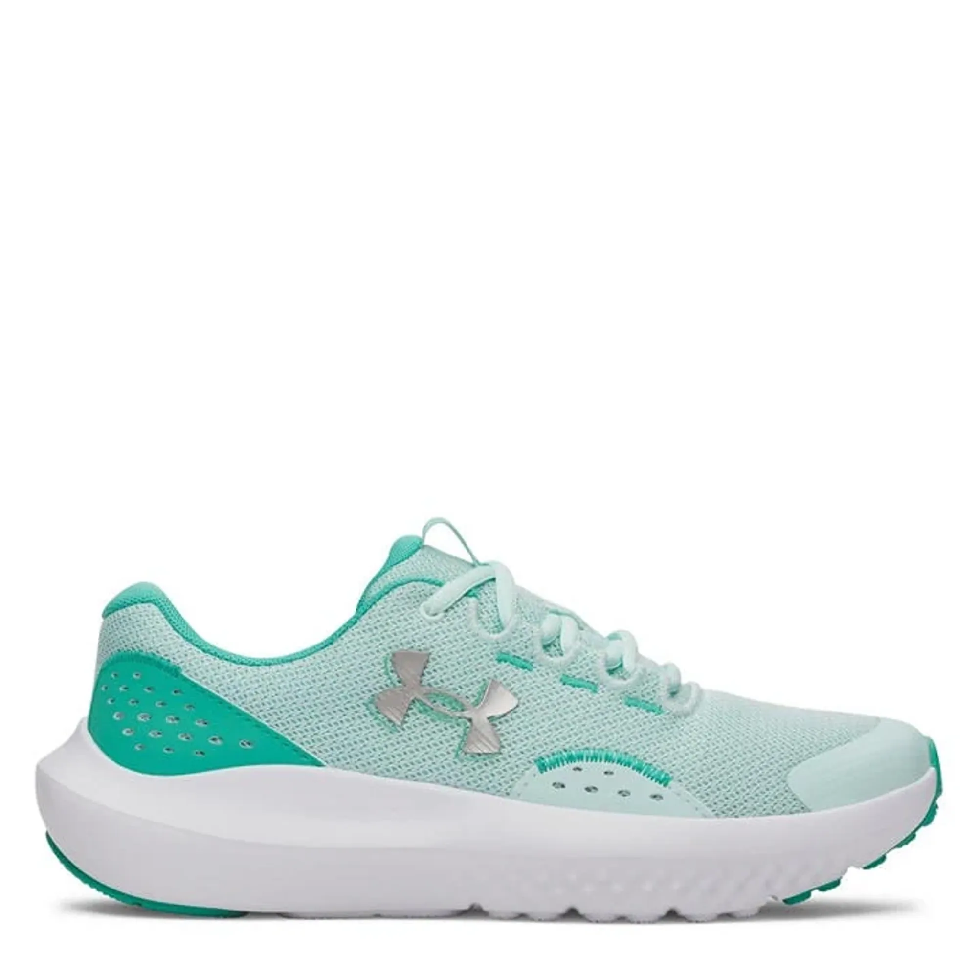 Under Armour  Surge 4 Girls' Running Shoes Refresh Mint / Green Mode / Metallic Silver 3.5