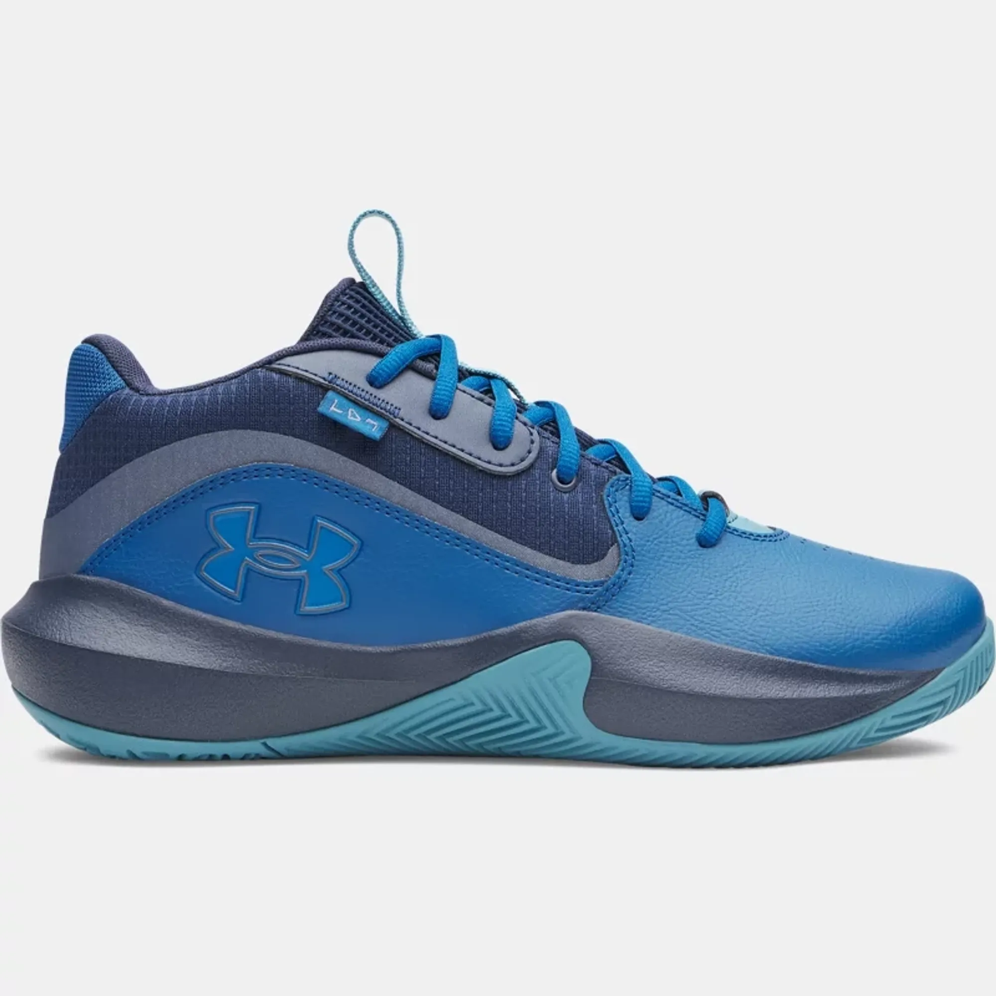Under Armour  Lockdown 7 Unisex Basketball Shoes Varsity Blue / Academy / Metallic Gravel 7.5