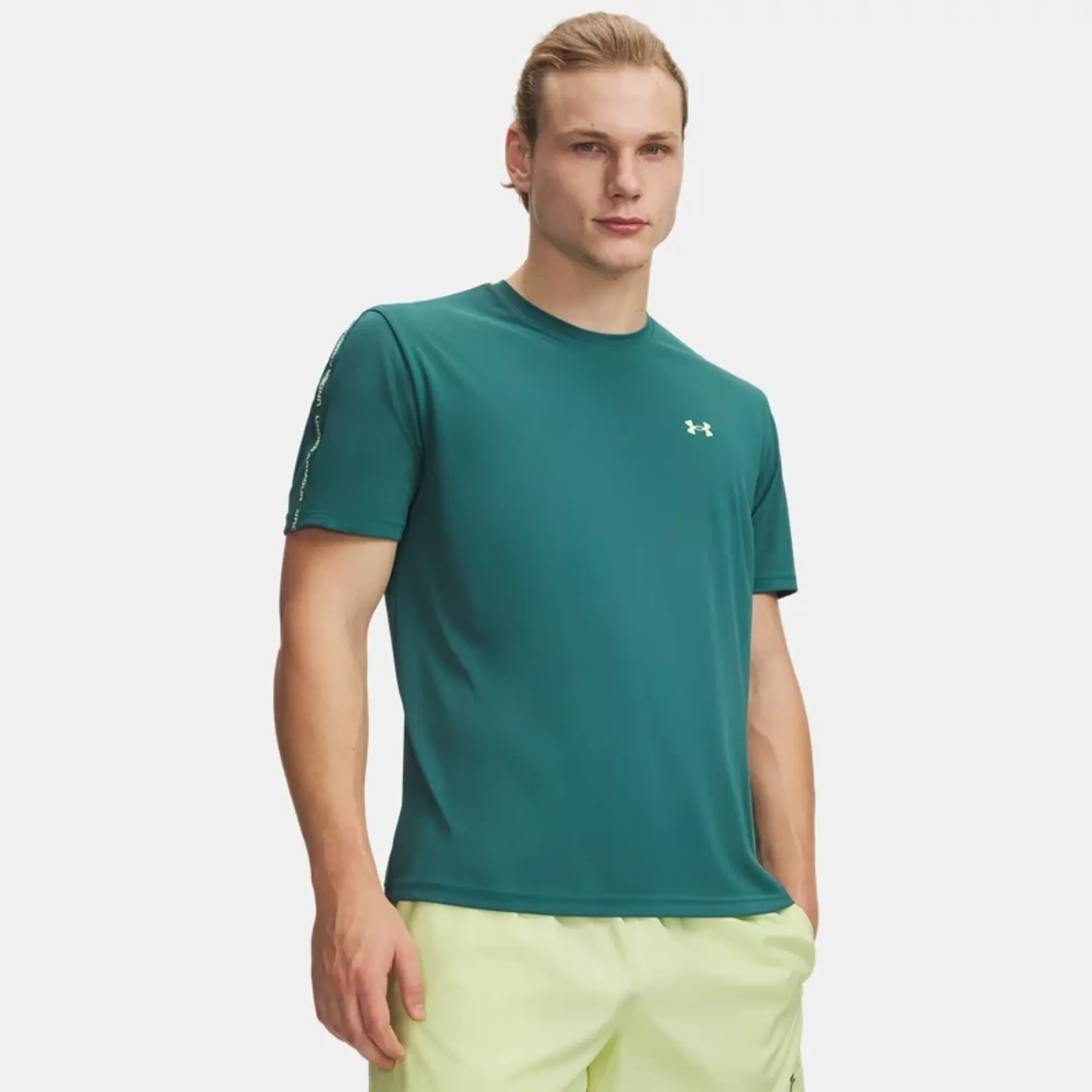 Under Armour Tech™ Taping Men's Short Sleeve Rack Green / Rack Green / Fade Green L