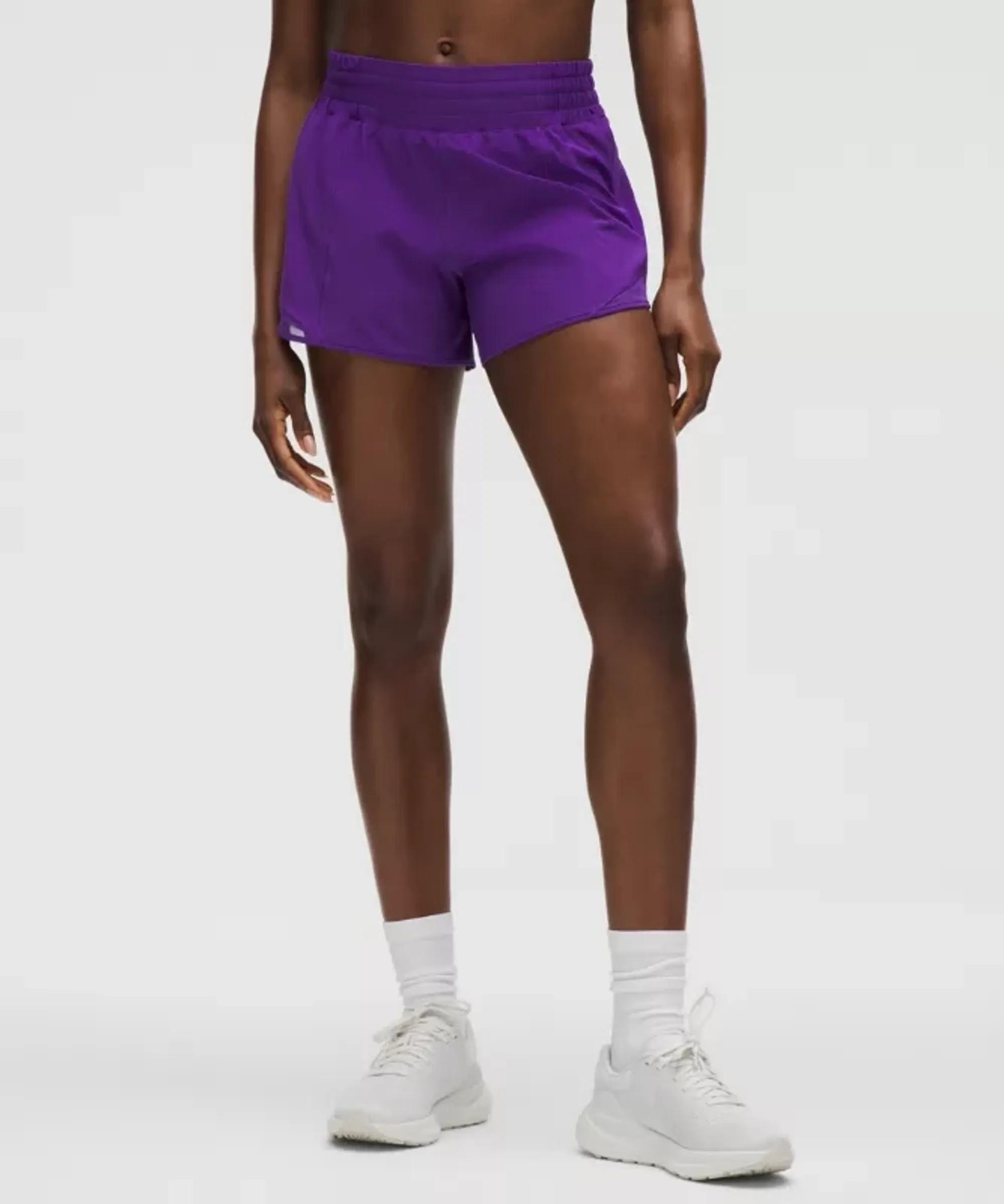 lululemon – Women's Hotty Hot High-Rise Lined Shorts – 4" – Color Purple – Size 0