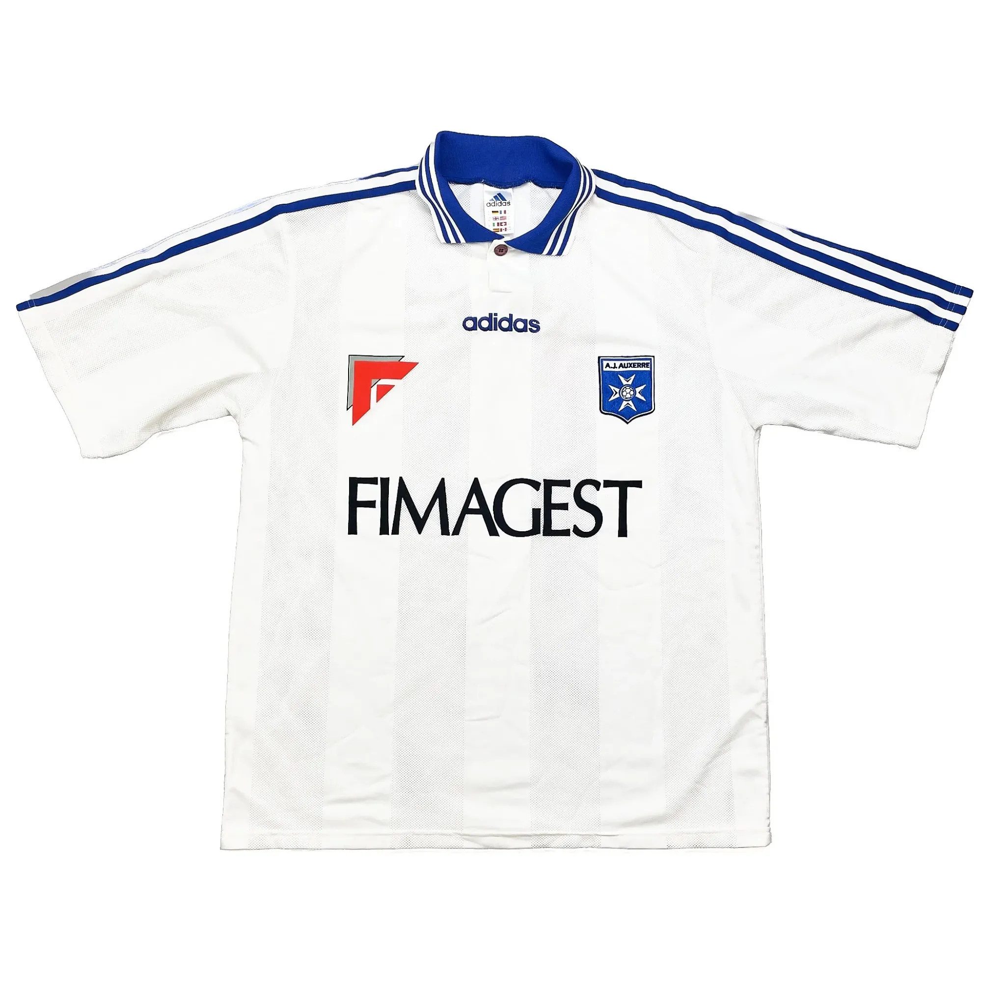 1997/98 Auxerre Home Shirt (XL) Adidas | Cult Kits