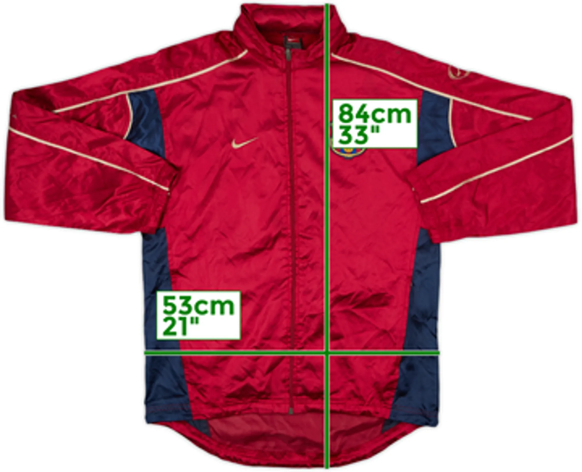 2001-02 Barcelona Nike Hooded Rain Jacket - 8/10 - (L)
