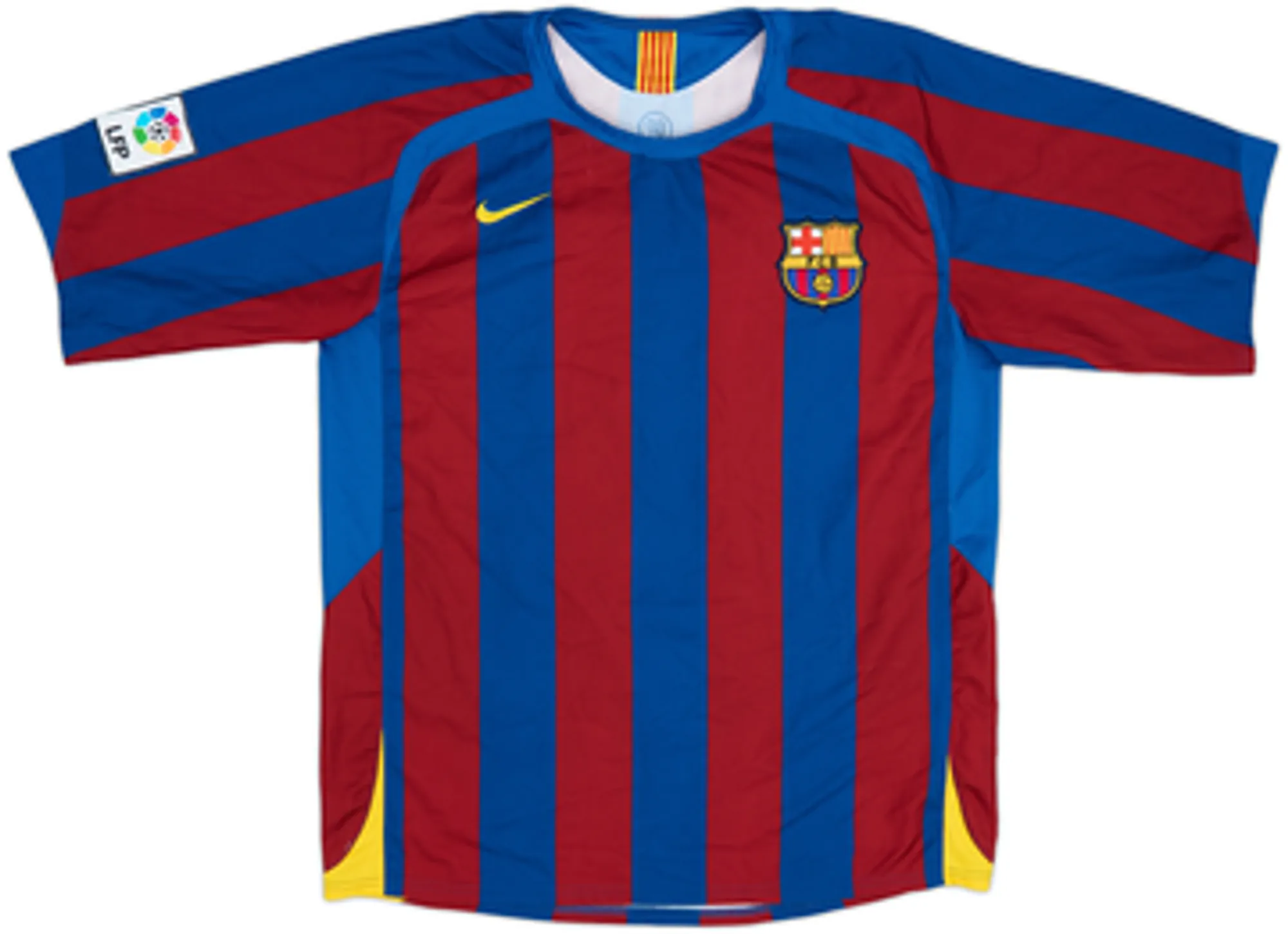 2005-06 Barcelona Home Shirt Ronaldinho #10 - 8/10 - (XL.Boys)