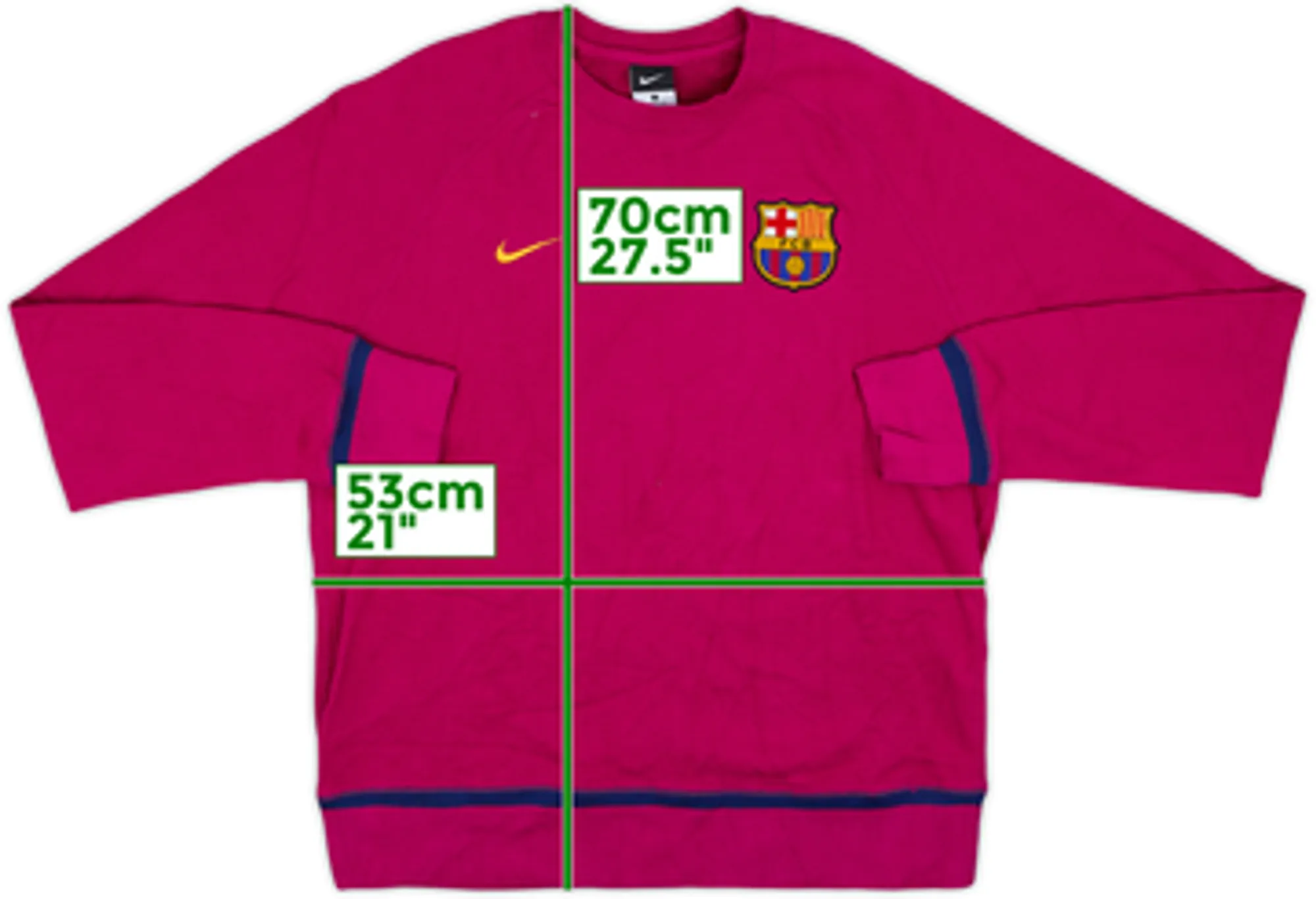 2014-15 Barcelona Nike Sweat Top - 8/10 - (M)