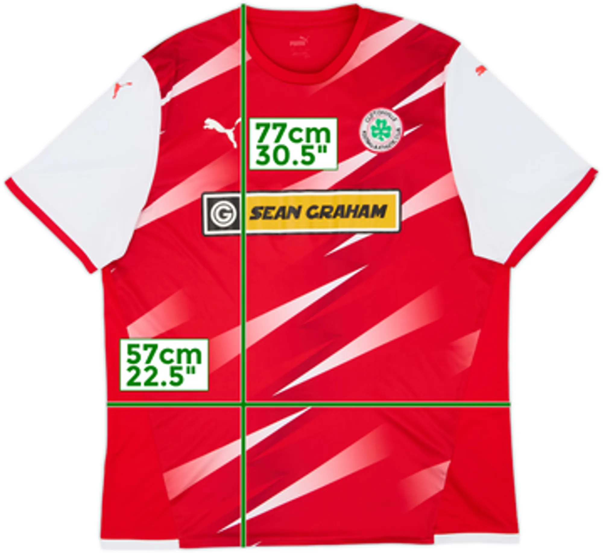 2021-23 Cliftonville Home Shirt - 6/10 - (XXL)