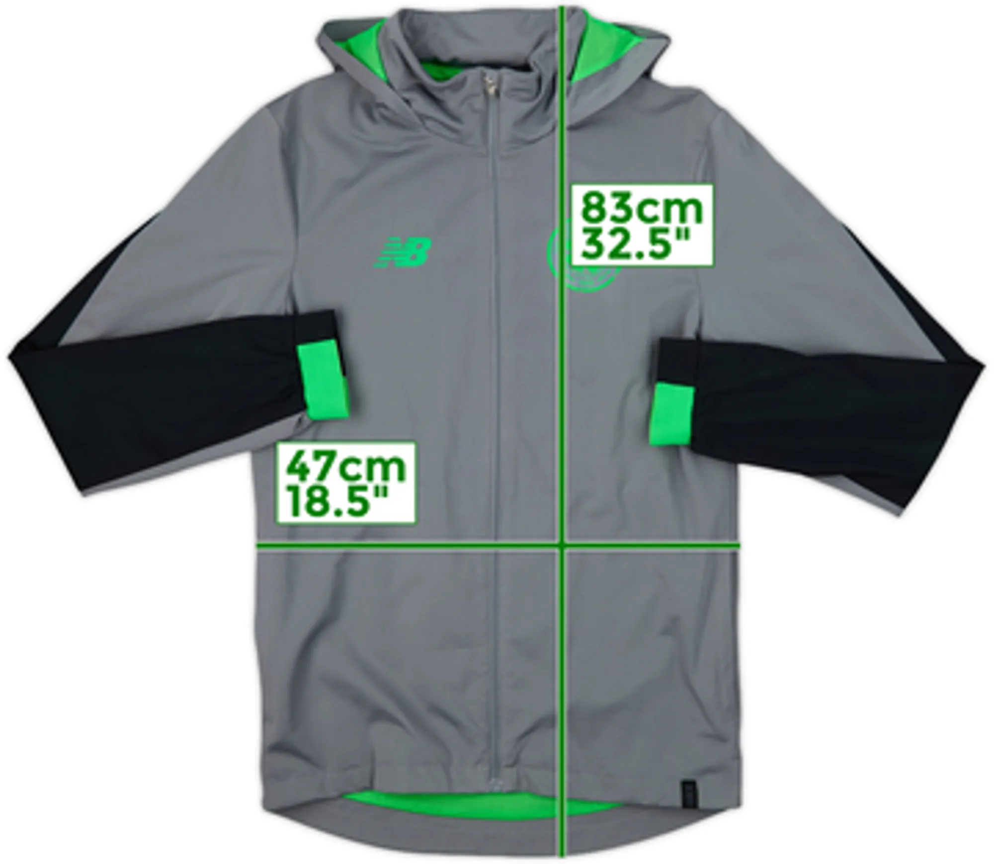 2017-18 Celtic New Balance Hooded Track Jacket - 7/10 - (S)