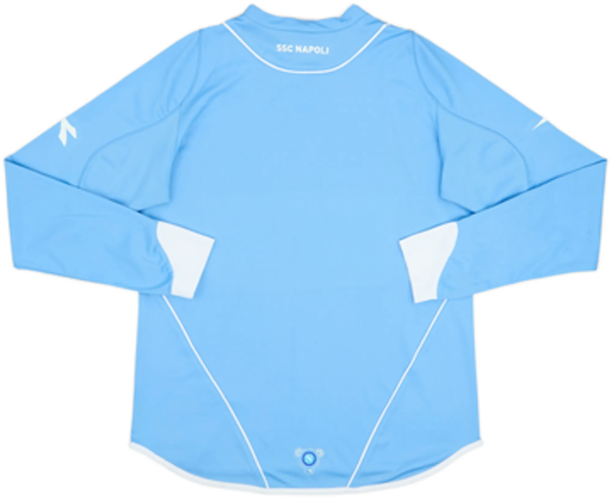 2007-08 Napoli Home L/S Shirt - 6/10 - (S)