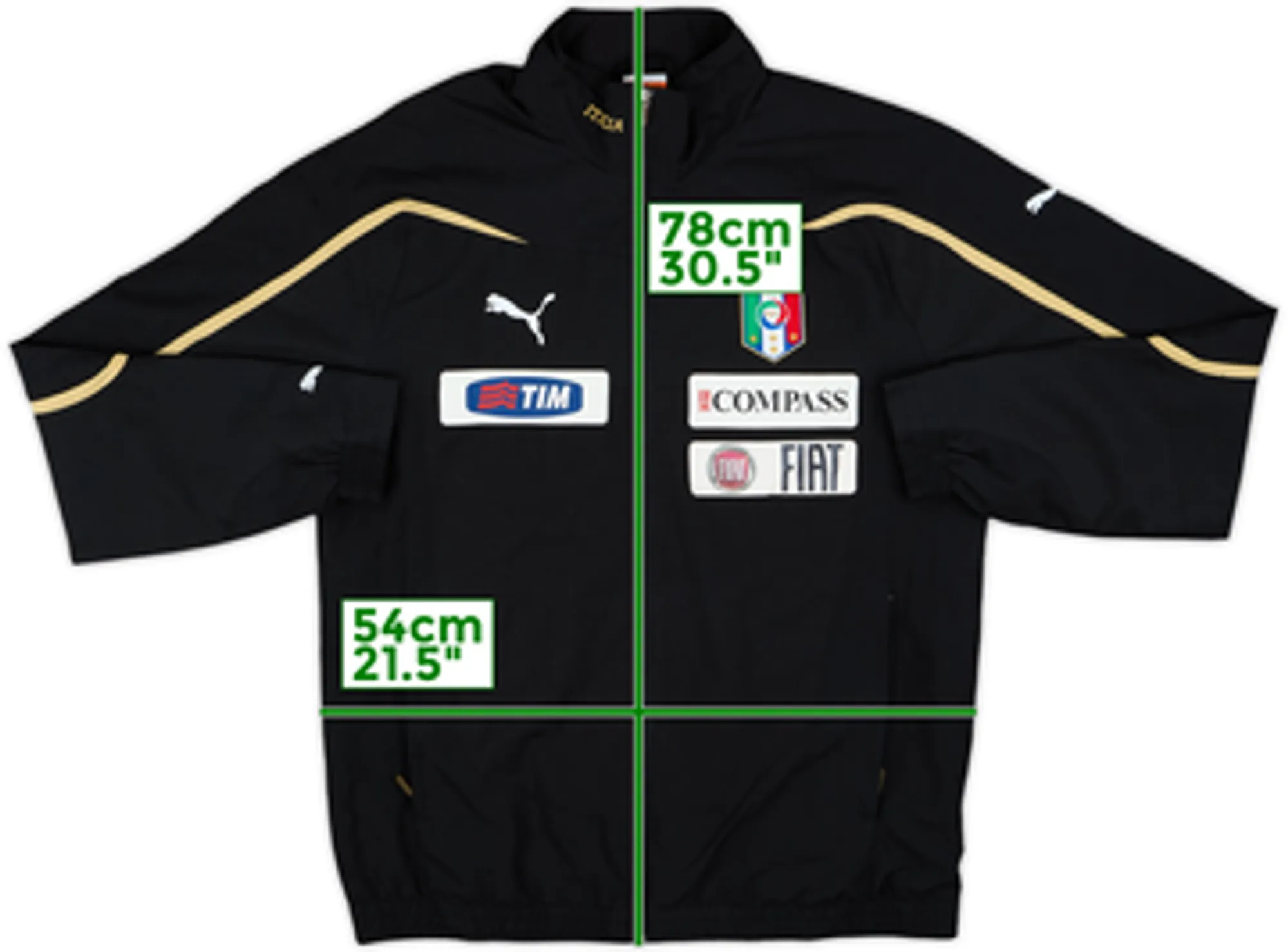 2010-11 Italy Player Issue Puma Track Jacket - 7/10 - (L)