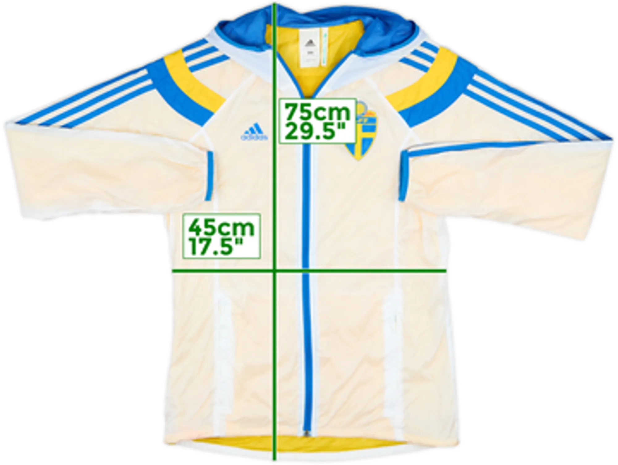 2013-14 Sweden adidas Windbreaker - 8/10 - (S)