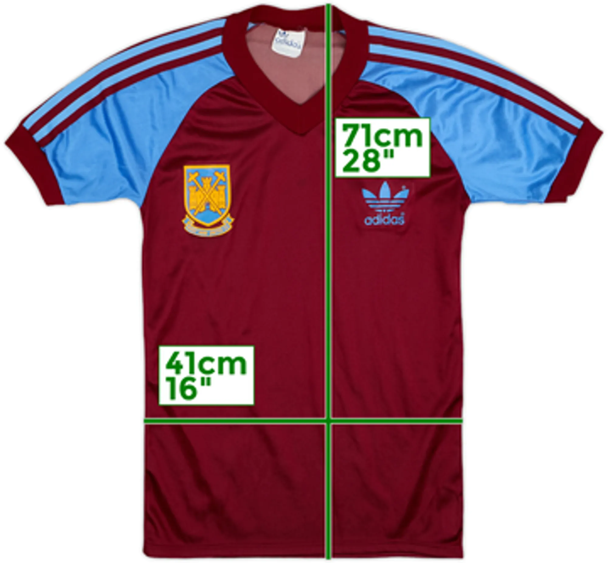 1980-83 West Ham Home Shirt - 9/10 - (S)