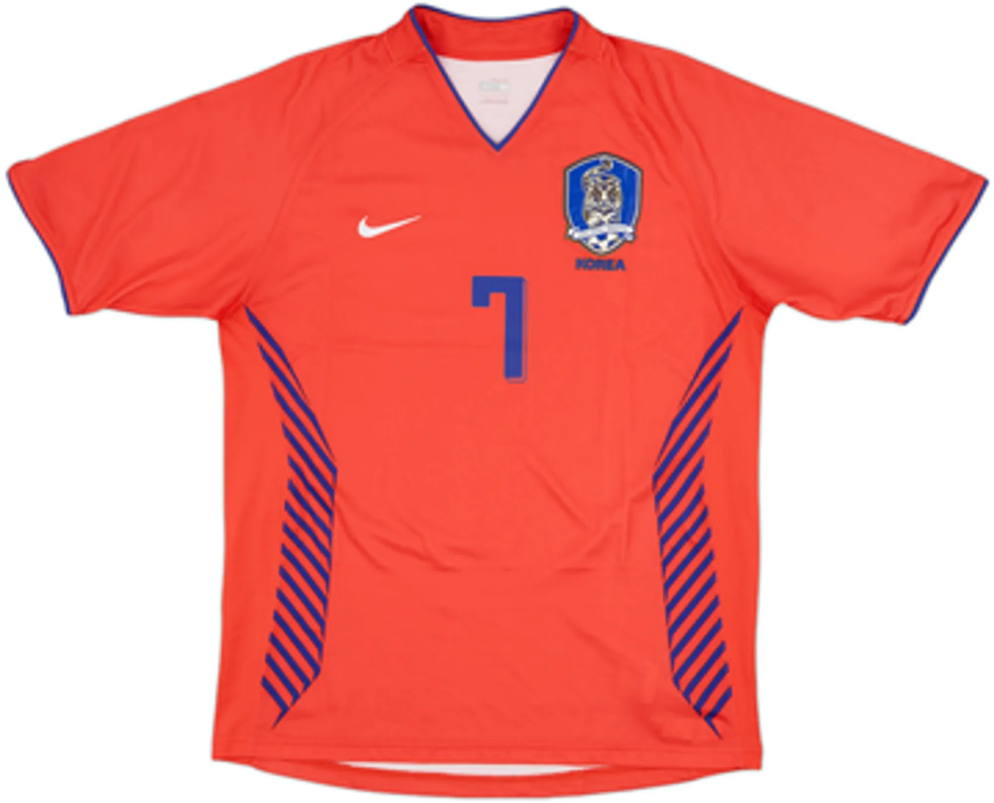 2006-08 South Korea Home Shirt Ji Sung #7VM