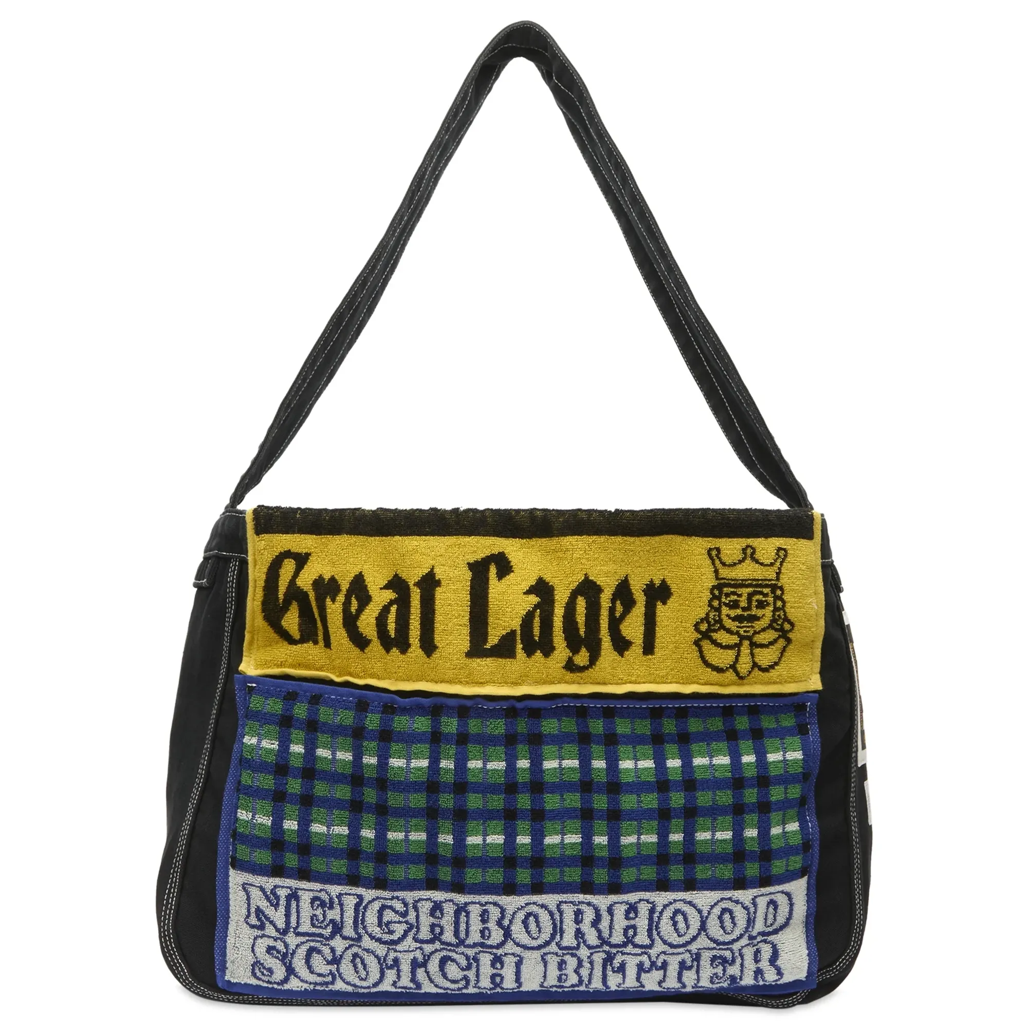 Neighborhood Men's Mod Newspaper Bag Black