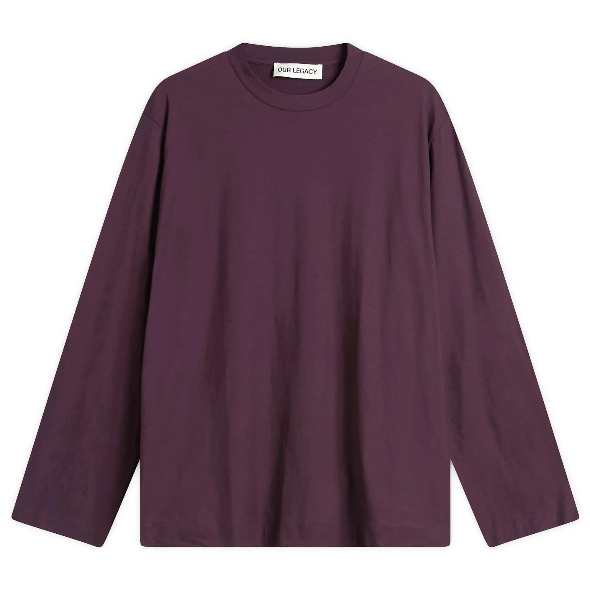 Our Legacy Men's Box Long Sleeve T-Shirt Damson