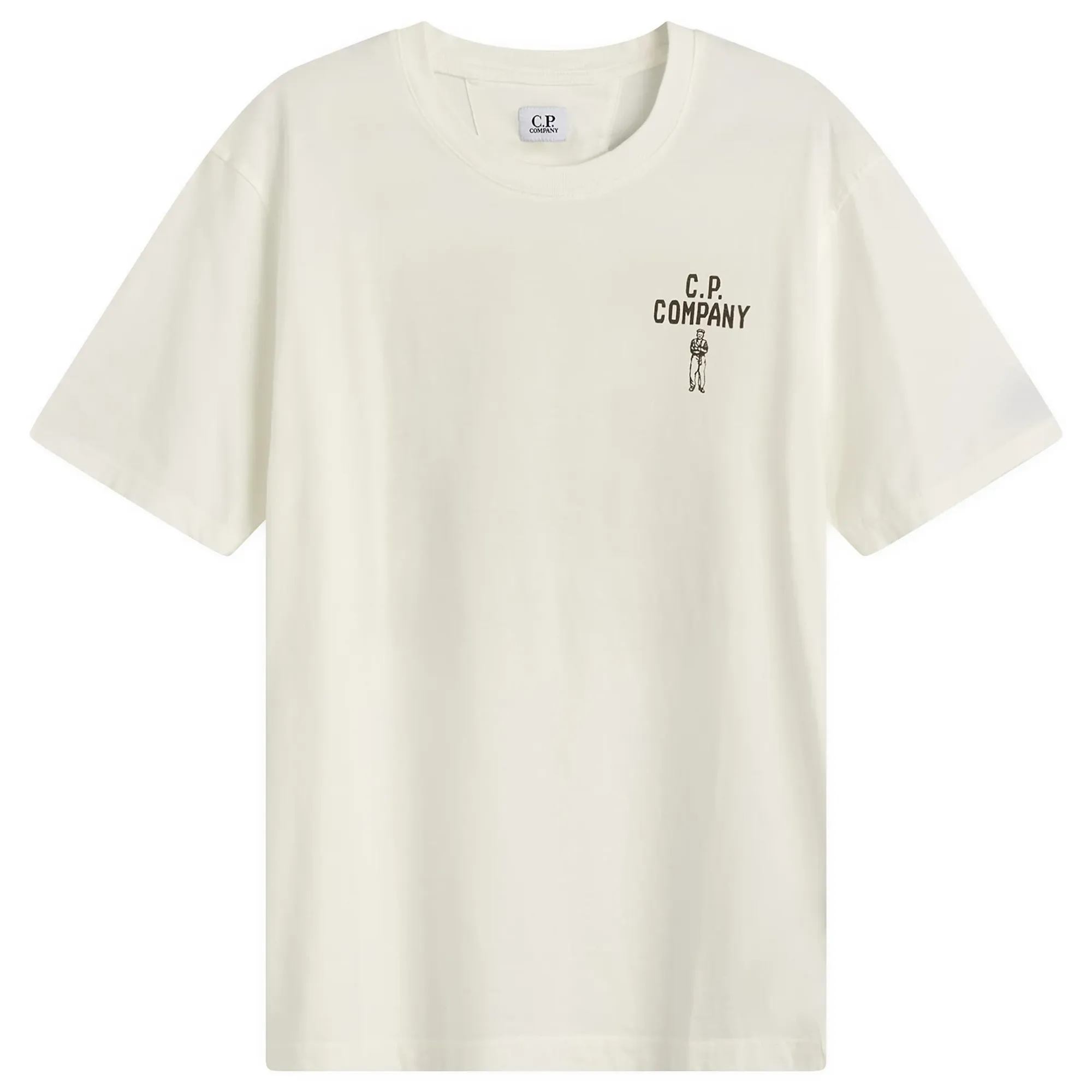 C.P. Company Men's 30/1 British Sailor T-Shirt Gauze White