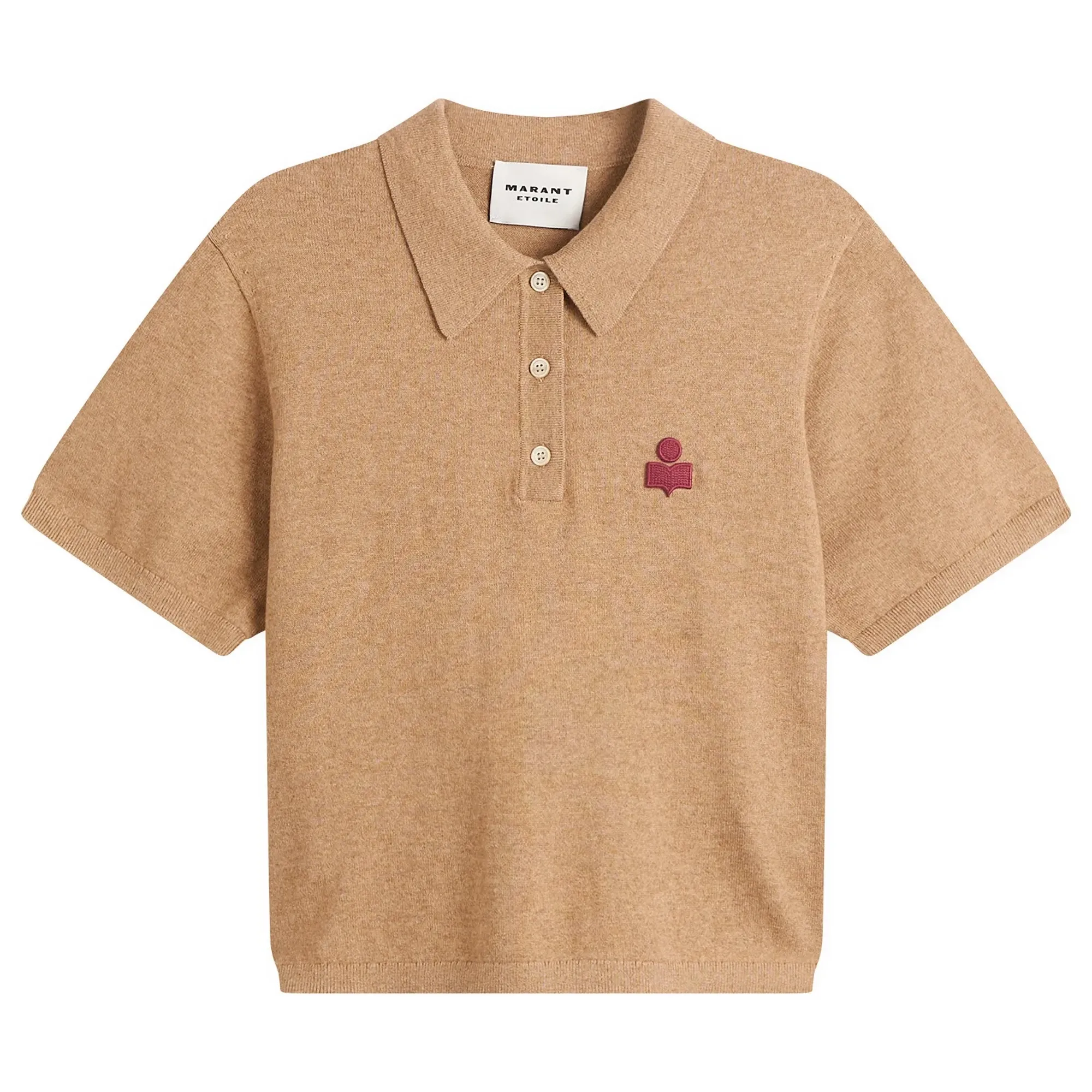Isabel Marant Women's Althea Polo Shirt Camel/Granita
