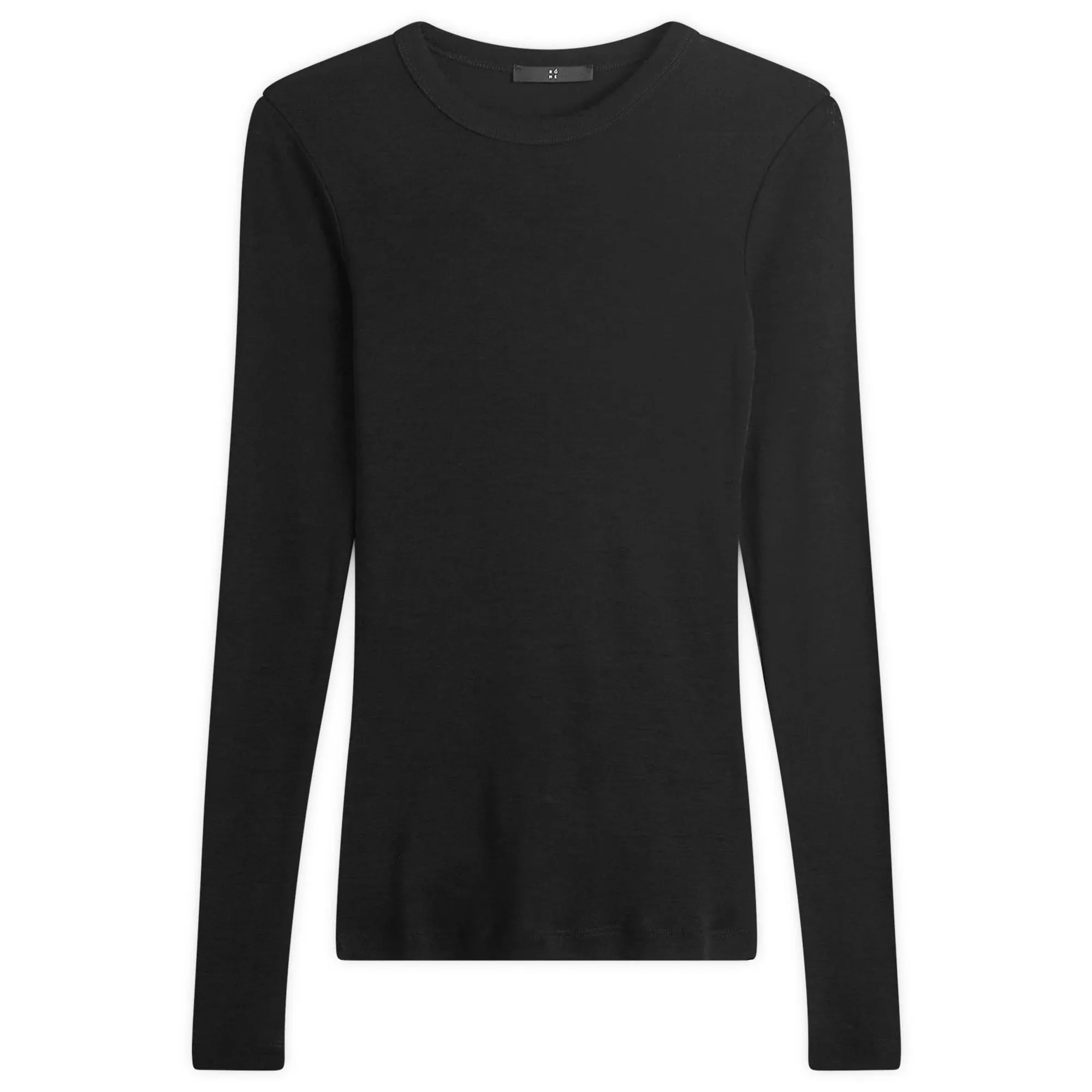 Róhe Women's Fine Merino Long Sleeve Top Black