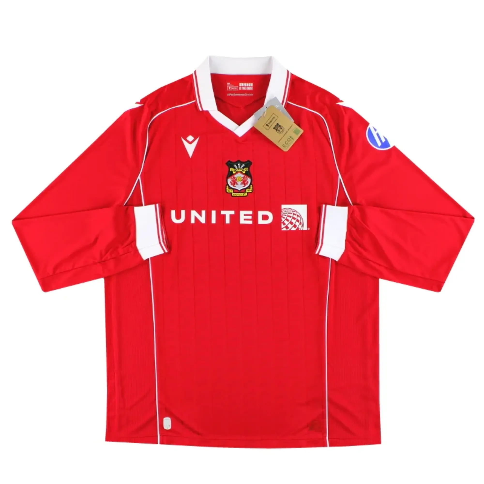 2025-26 Wrexham Macron Home Shirt L/S *BNIB* - Wrexham / BNIB 