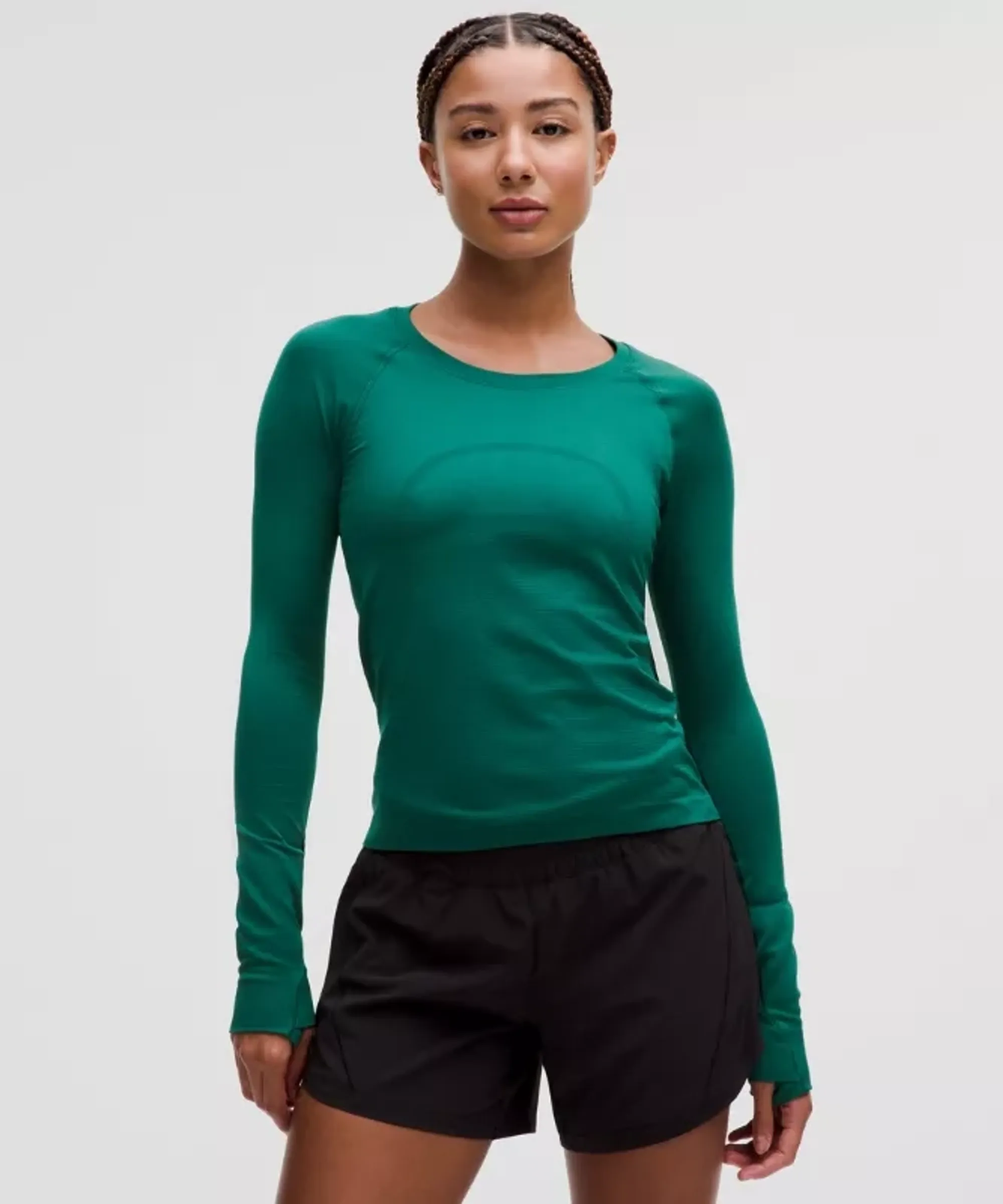 lululemon – Women's Swiftly Tech Long-Sleeve Shirt 2.0 Waist Length – Color Green – Size 0