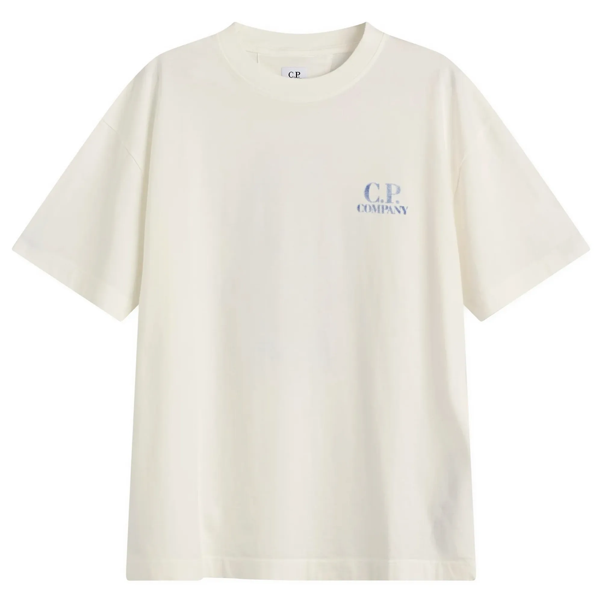 C.P. Company Men's 30/1 Jersey Comfort Logo T-Shirt Gauze White