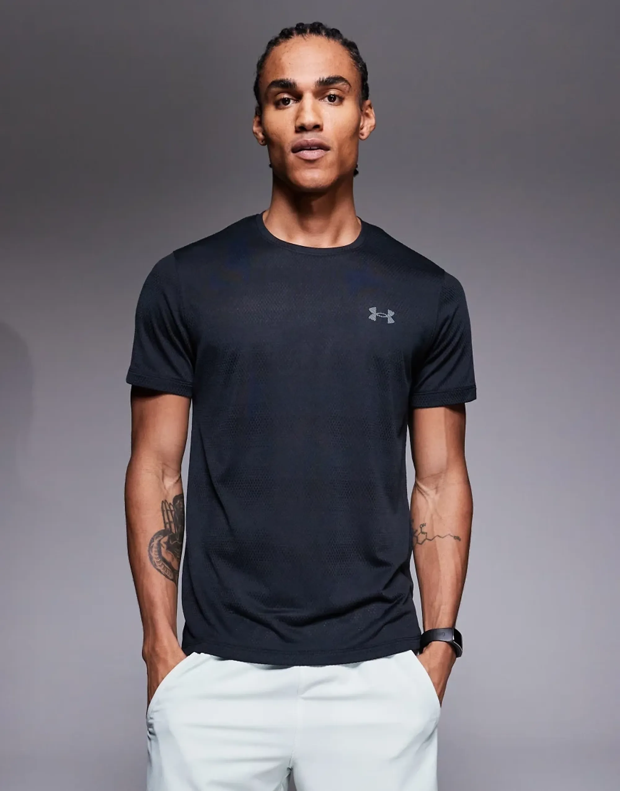 Under Armour  Velociti Men's Short Sleeve Black / Reflective L