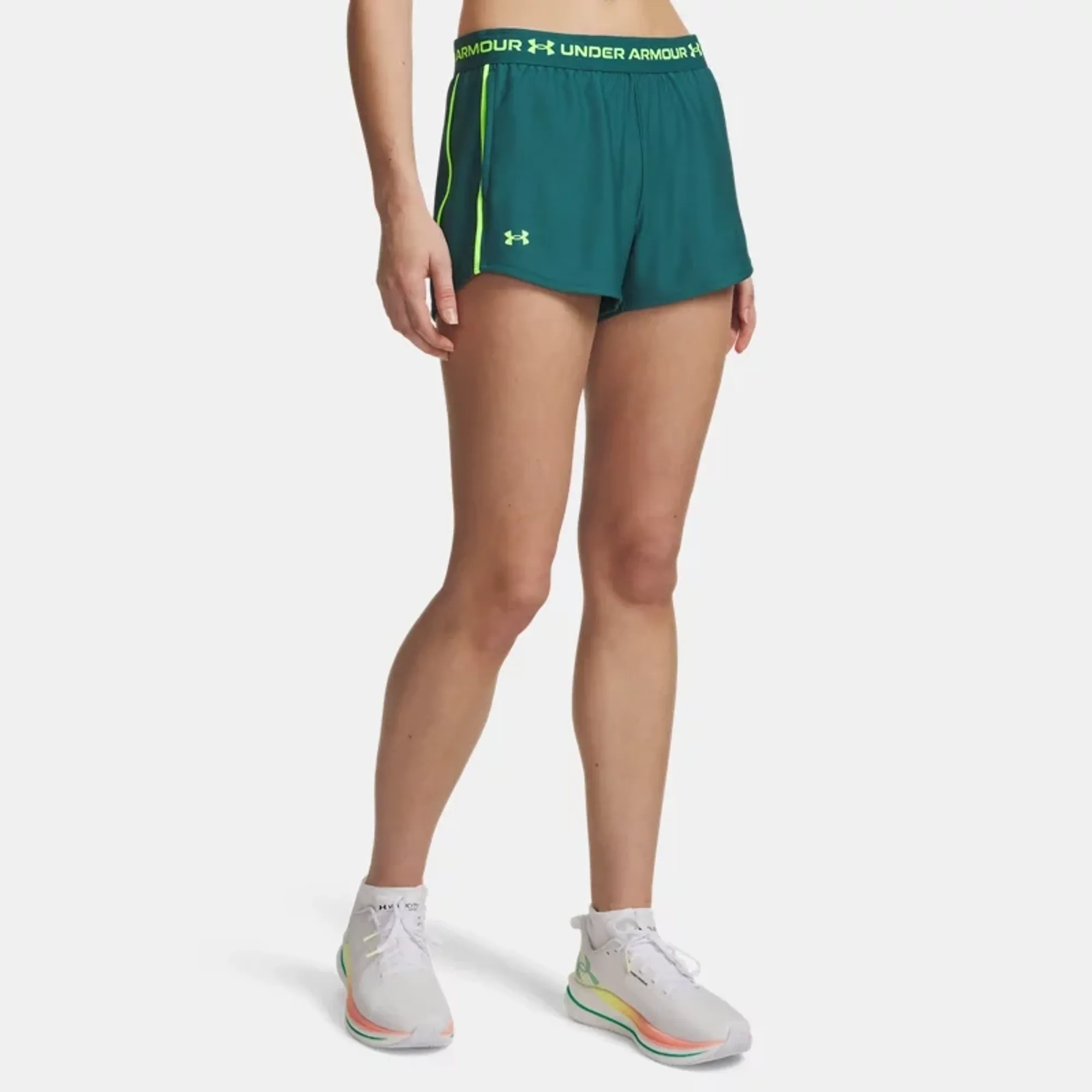 Under Armour  Tech™ Play Up Women's 3" Shorts Rack Green / Hyper Green L