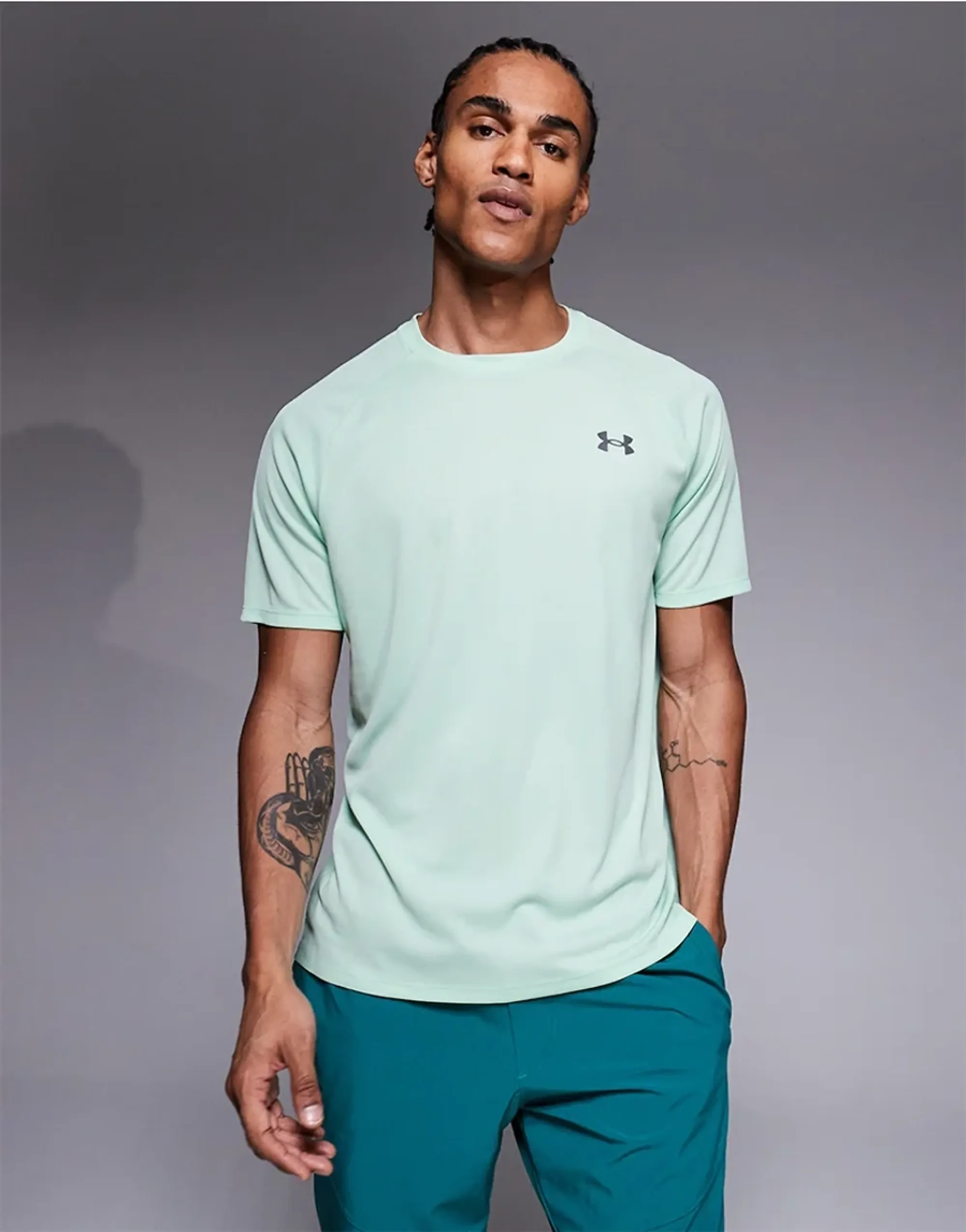 Under Armour  Tech™ Textured Men's Short Sleeve Refresh Mint / Castlerock M