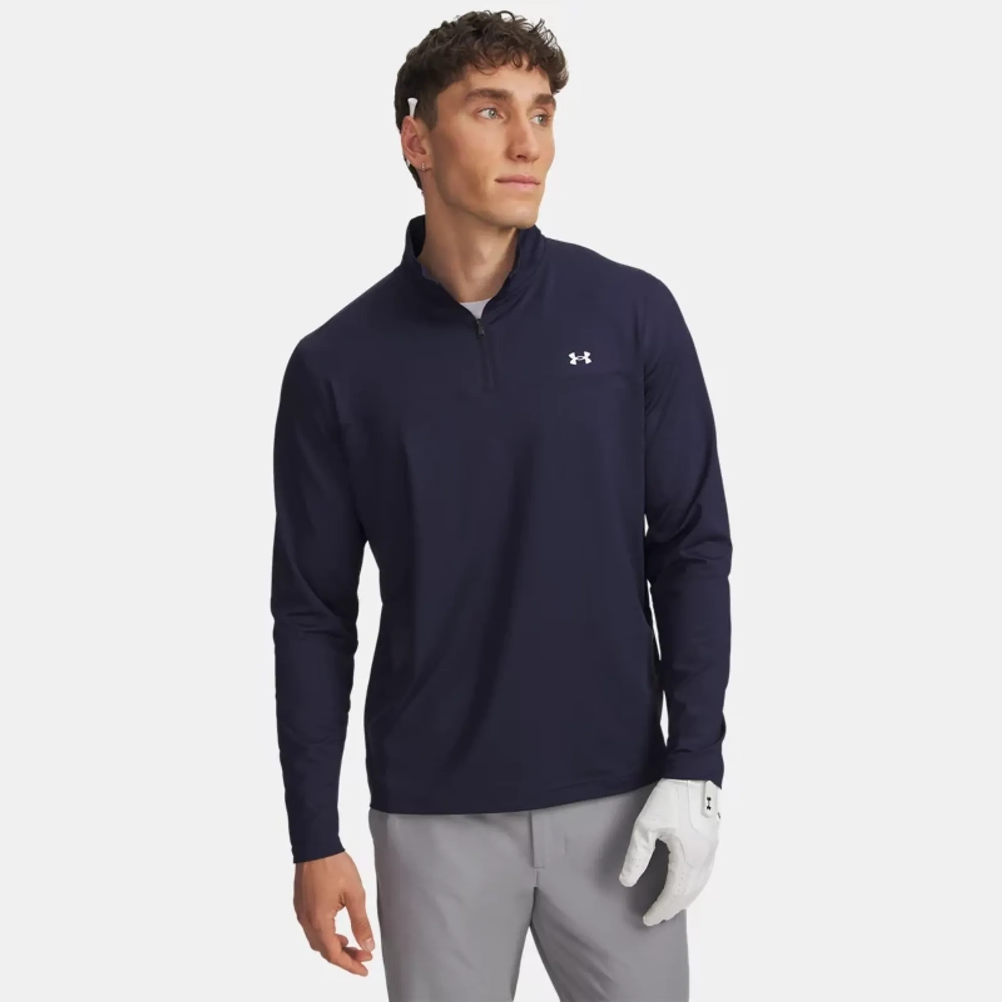 Under Armour Tee To Green Men's ¼ Zip Midnight Navy / Midnight Navy / White L