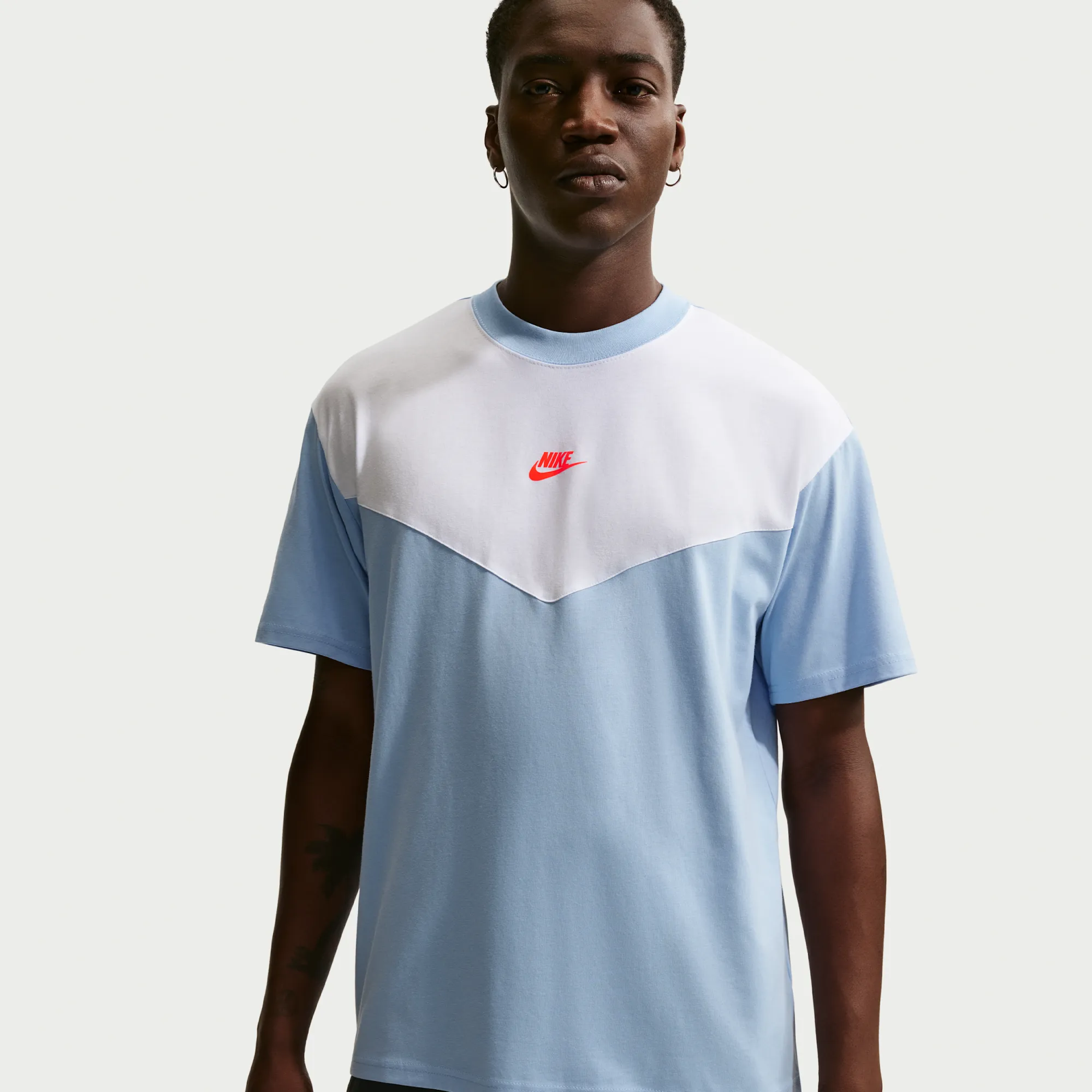 Nike Men's T-Shirt - Blue - Cotton