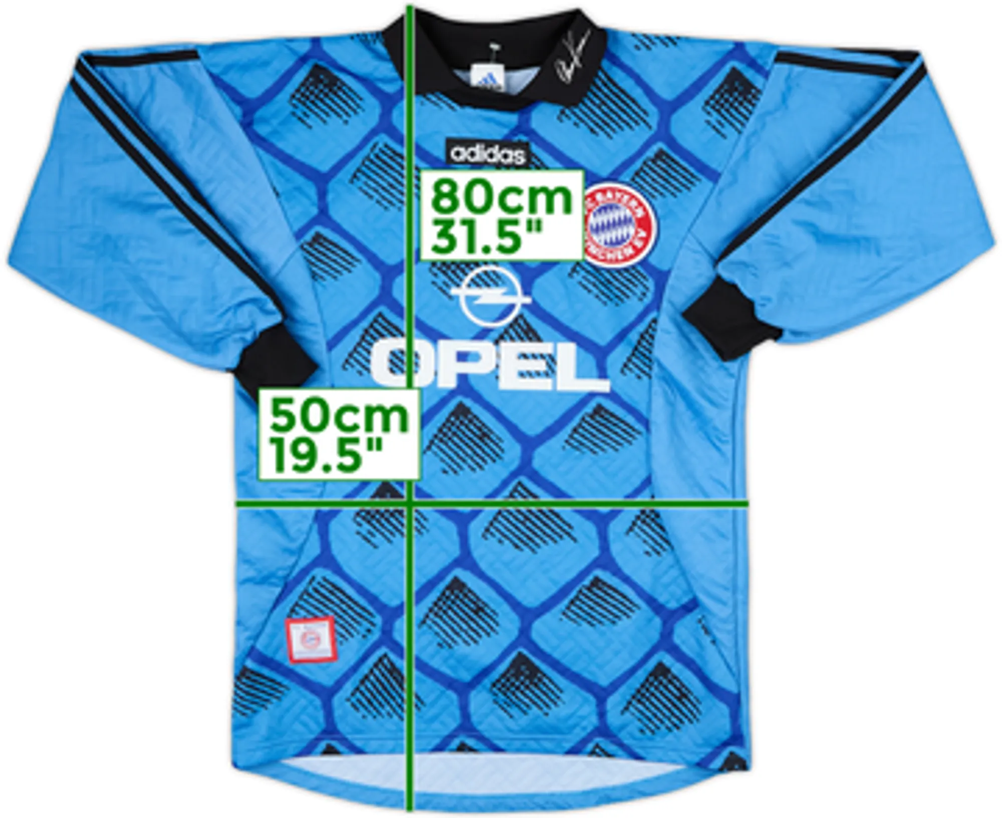 1996-98 Bayern Munich GK Shirt - 8/10 - (M)
