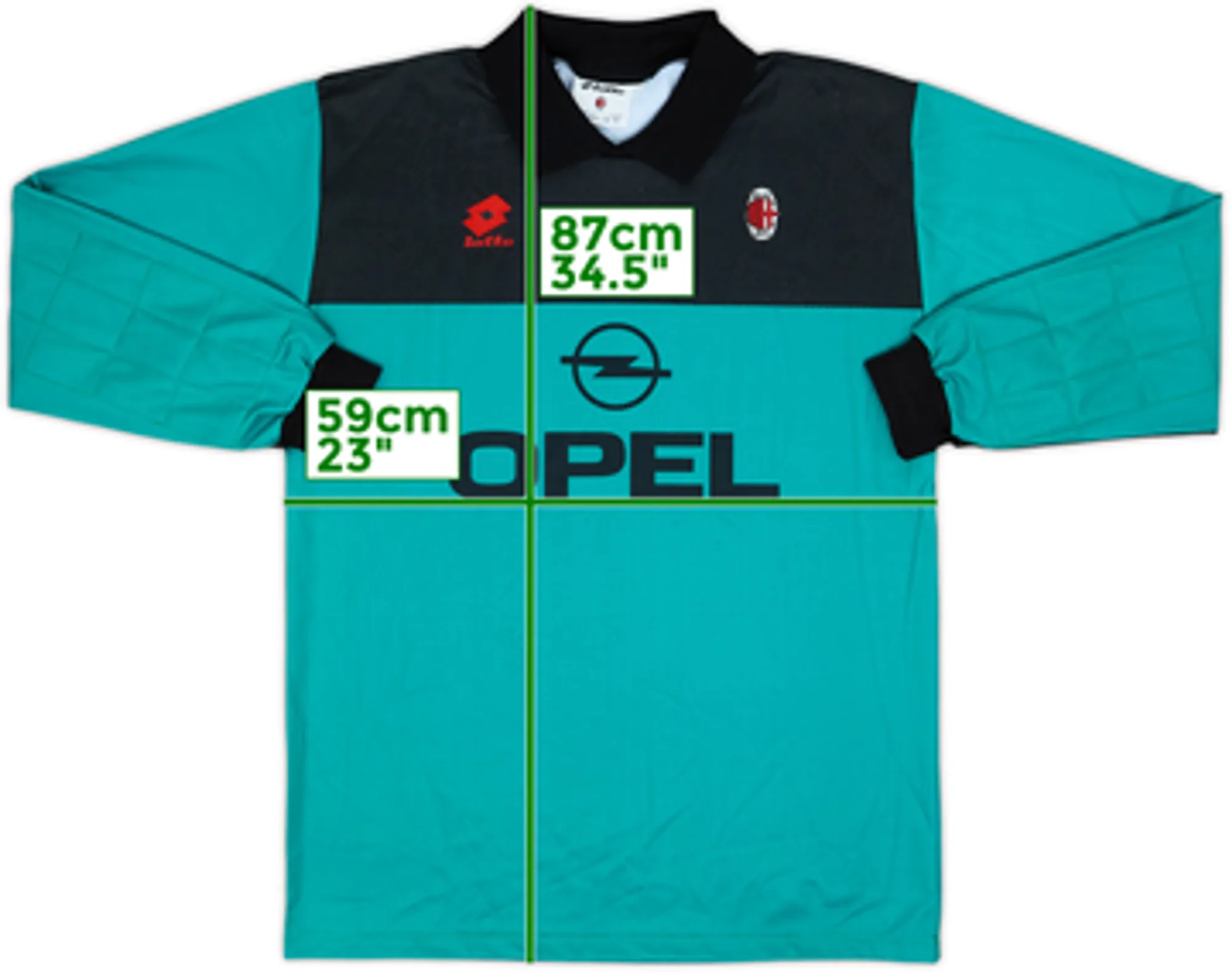 1994-95 AC Milan GK Shirt - 9/10 - (XL)