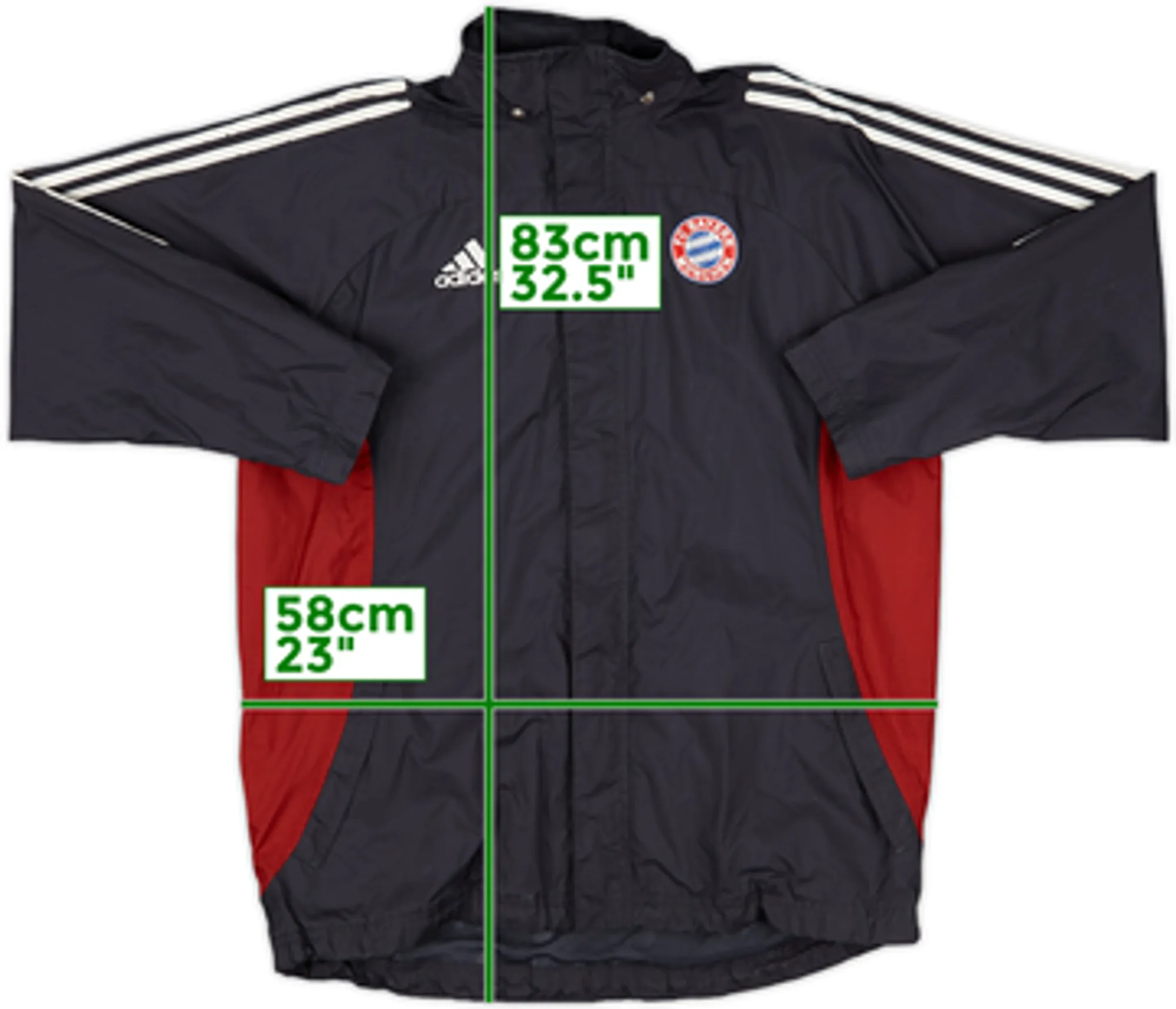 2002-03 Bayern Munich adidas Hooded Rain Jacket - 7/10 - (S)