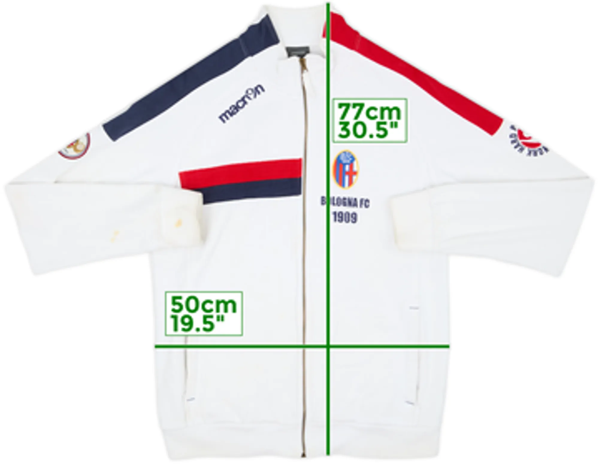2009-10 Bologna Macron Track Jacket - 5/10 - (L)