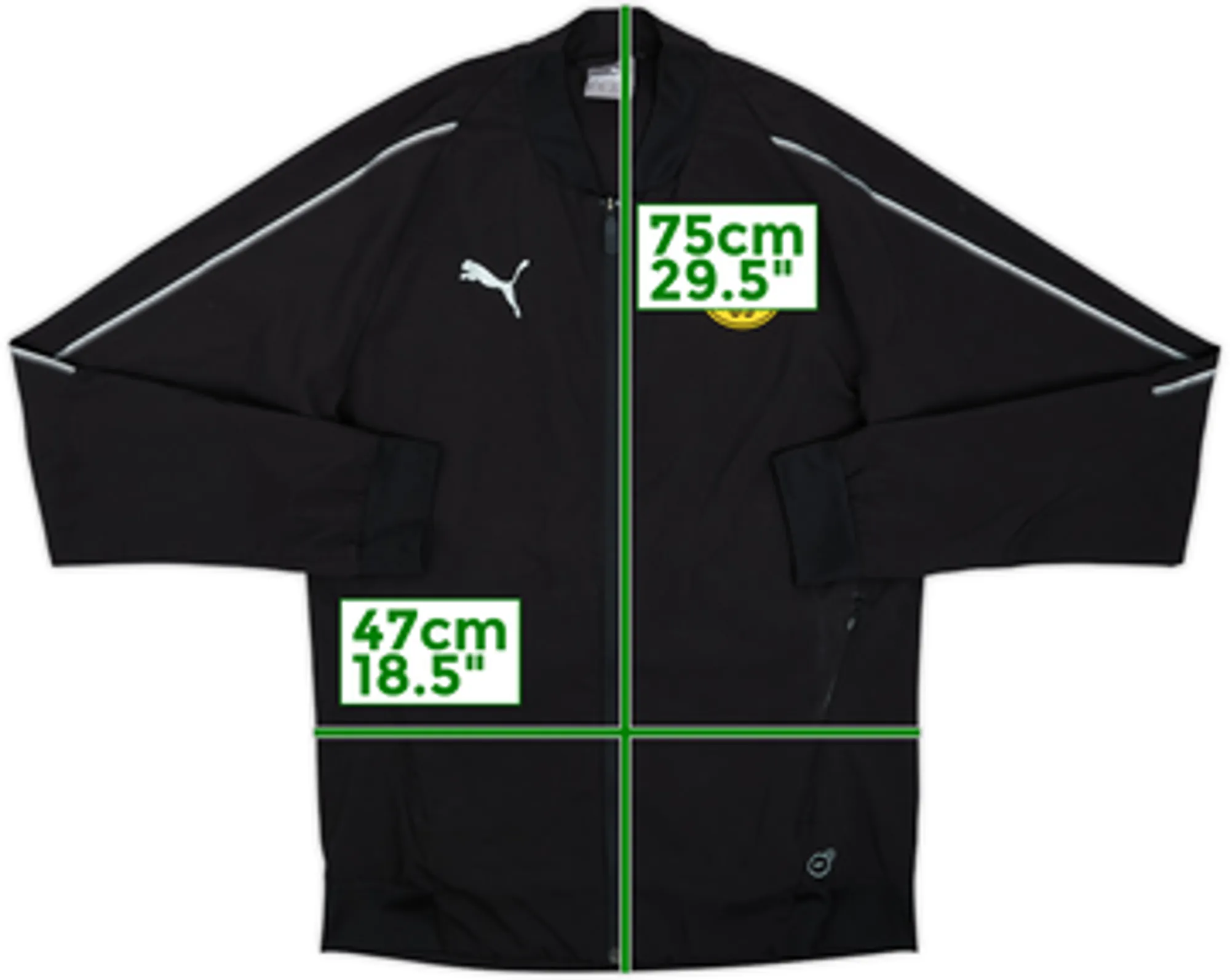 2018-19 Borussia Dortmund Puma Track Jacket - 10/10 - (L.Boys)
