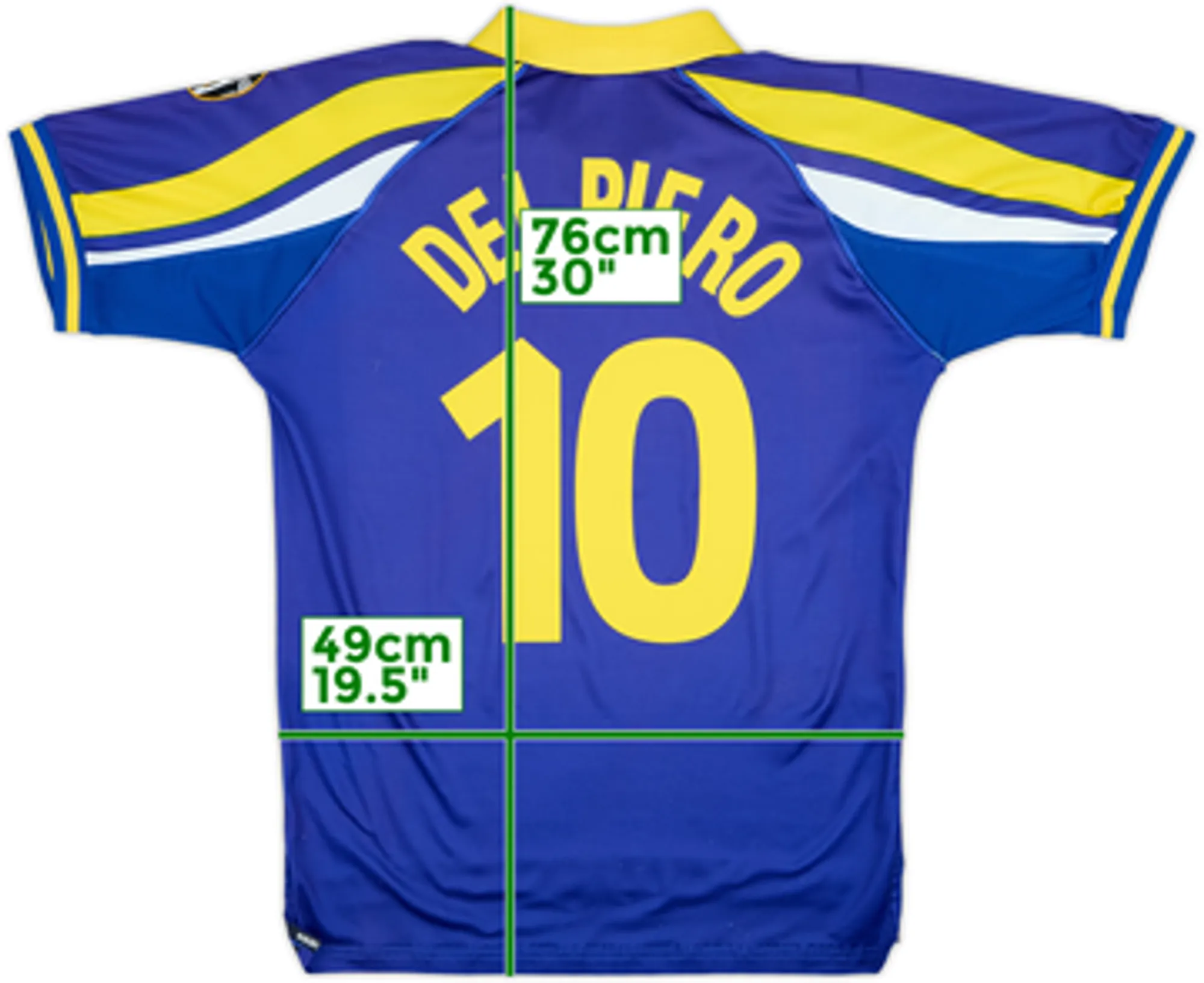 1998-99 Juventus Third Shirt Del Piero #10 - 8/10 - (M)