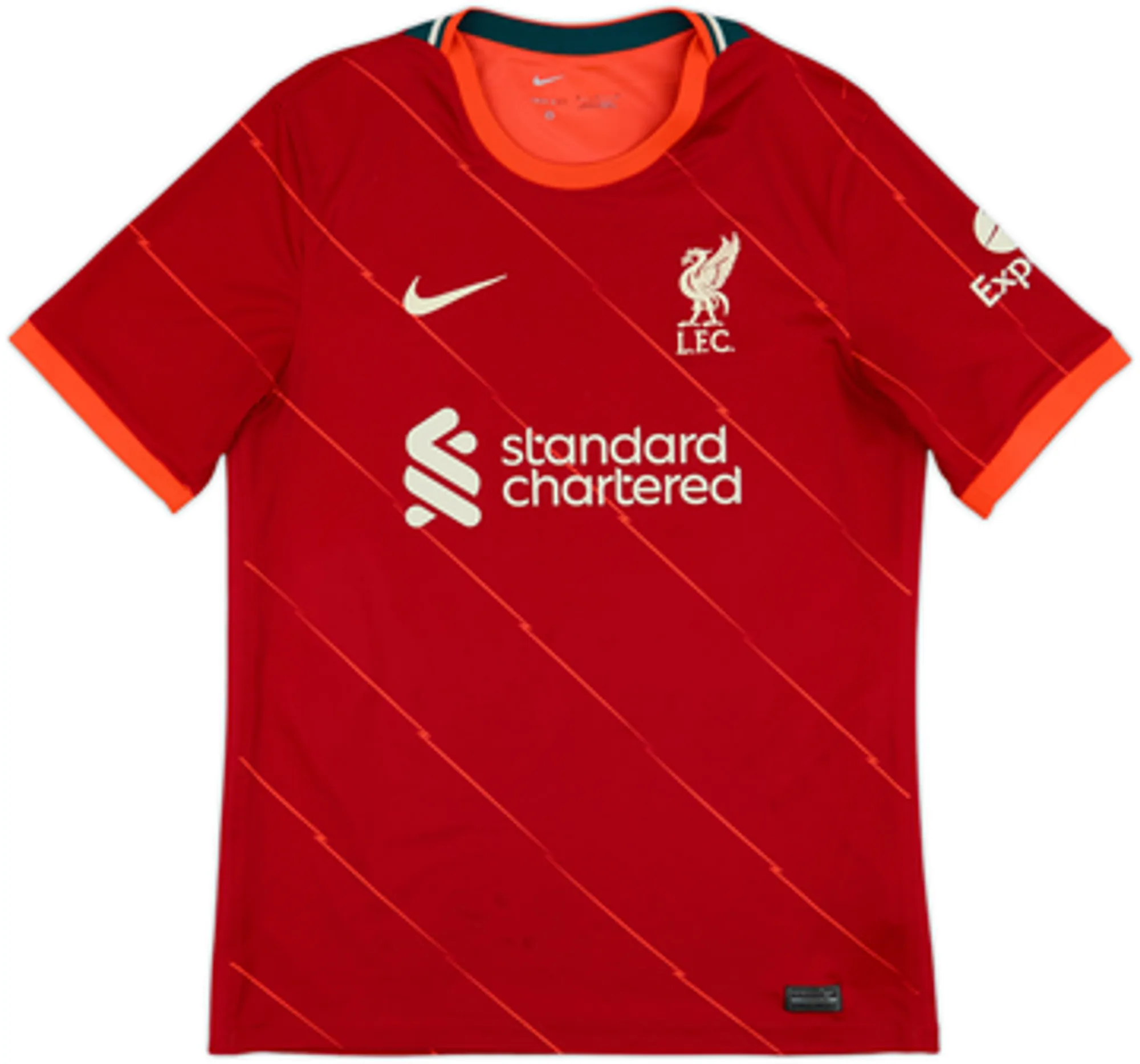 2021-22 Liverpool Home Shirt Virgil #4 - 7/10 - (M)