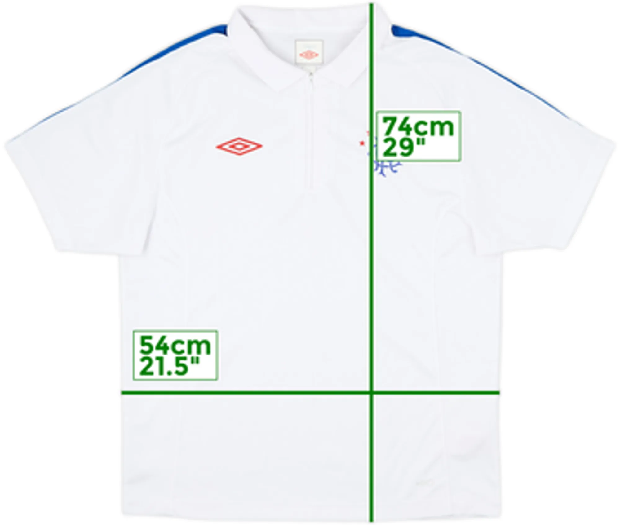 2010-11 Rangers 1/4 Zip Polo Shirt - 8/10 - (L)