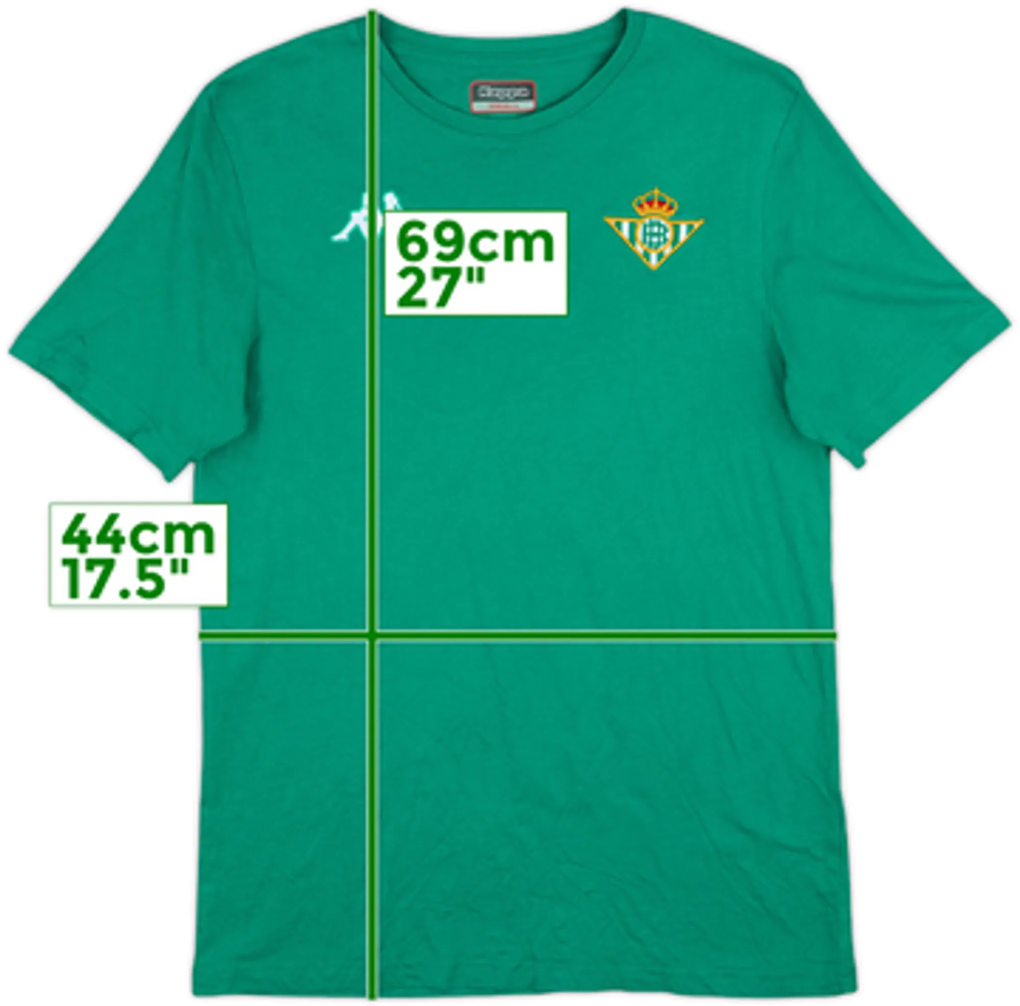 2019-20 Real Betis Kappa Cotton Tee - 10/10 - (S)