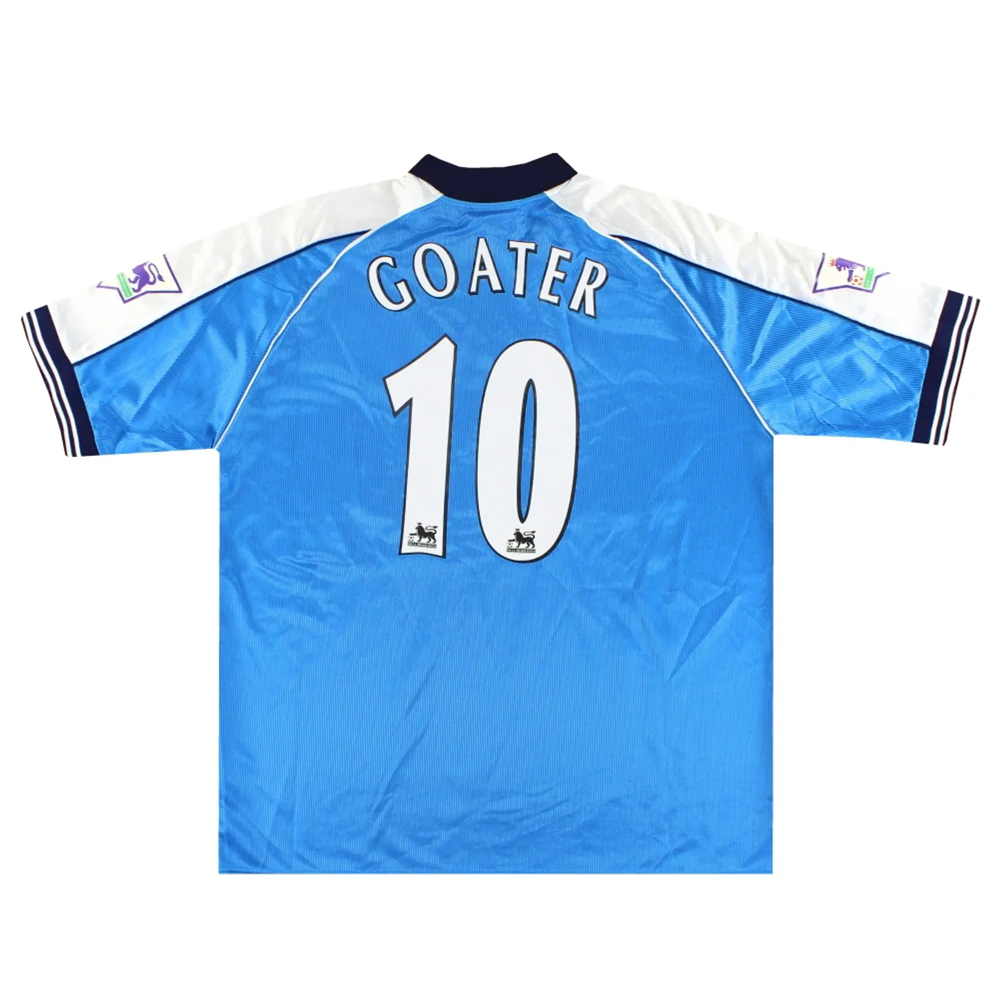 1999-01 Manchester City Le Coq Sportif Home Shirt Goater #10 XL - Manchester City / Excellent 